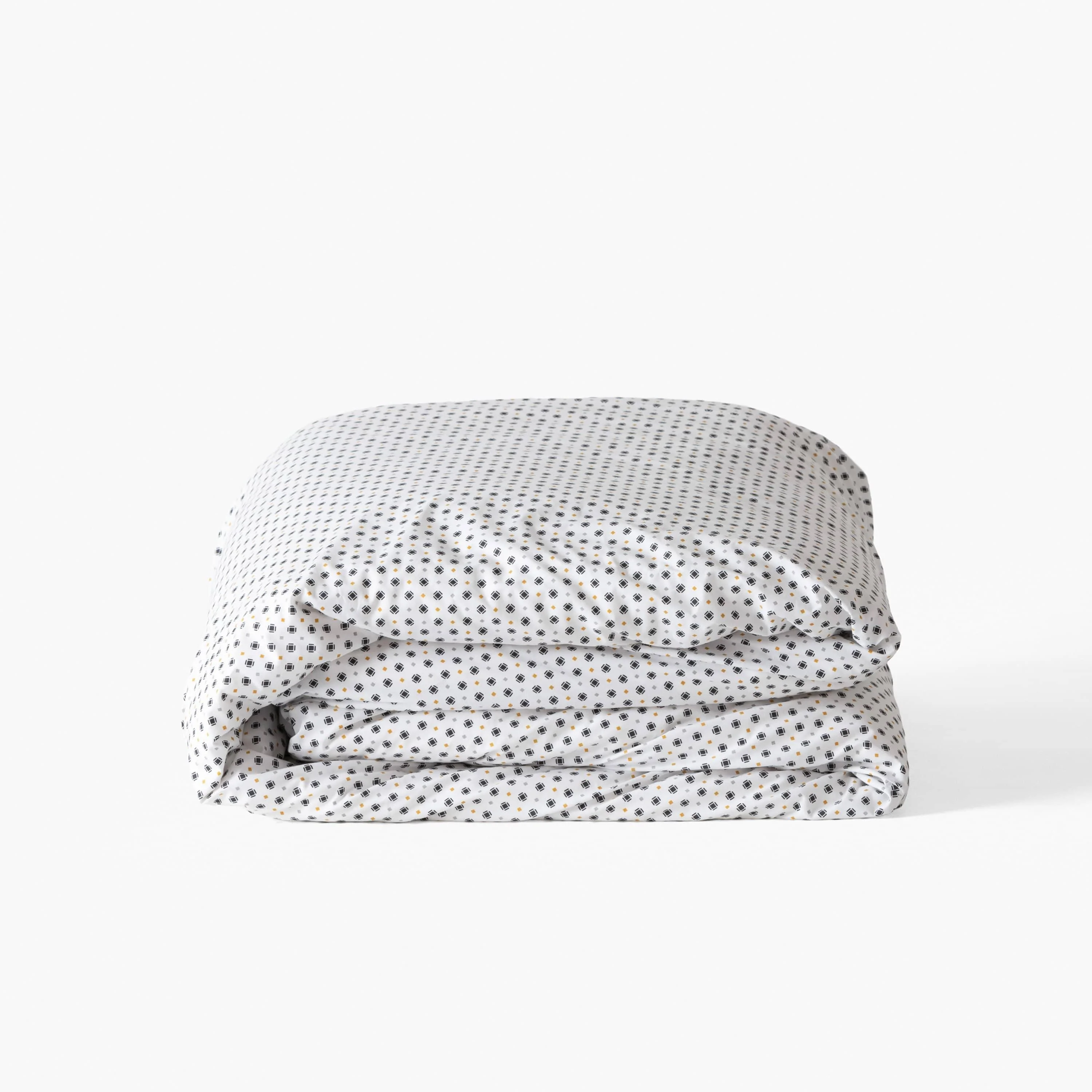 Neo Cotton Percale Duvet Cover - Anthracite Geometric - Image 3