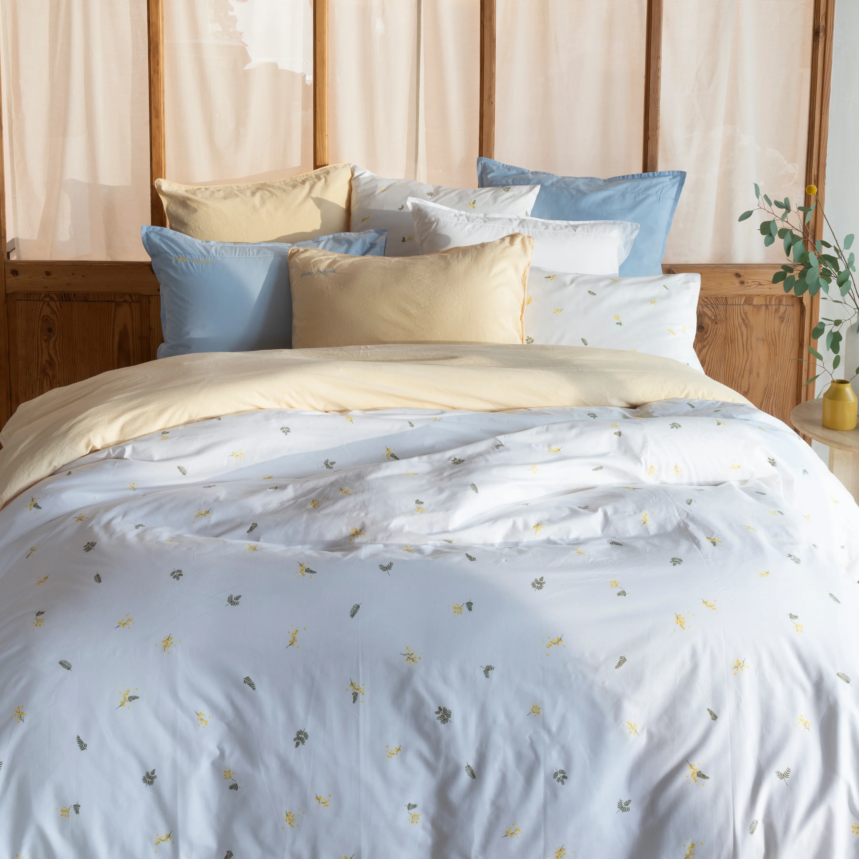Neo Cotton Duvet Cover - Mimosa White - Image 4