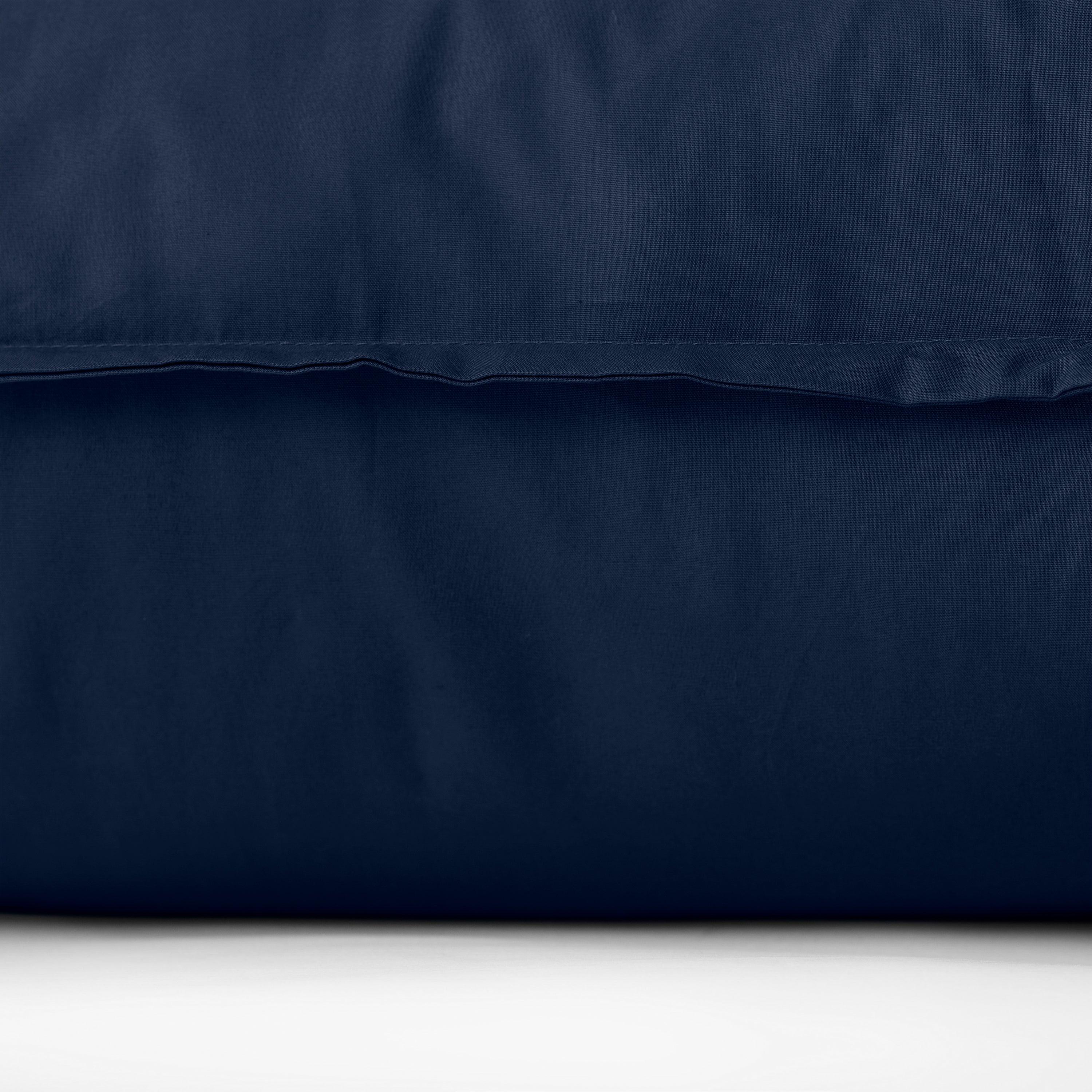 Neo Square Cotton Percale Pillowcase - Navy - Image 2