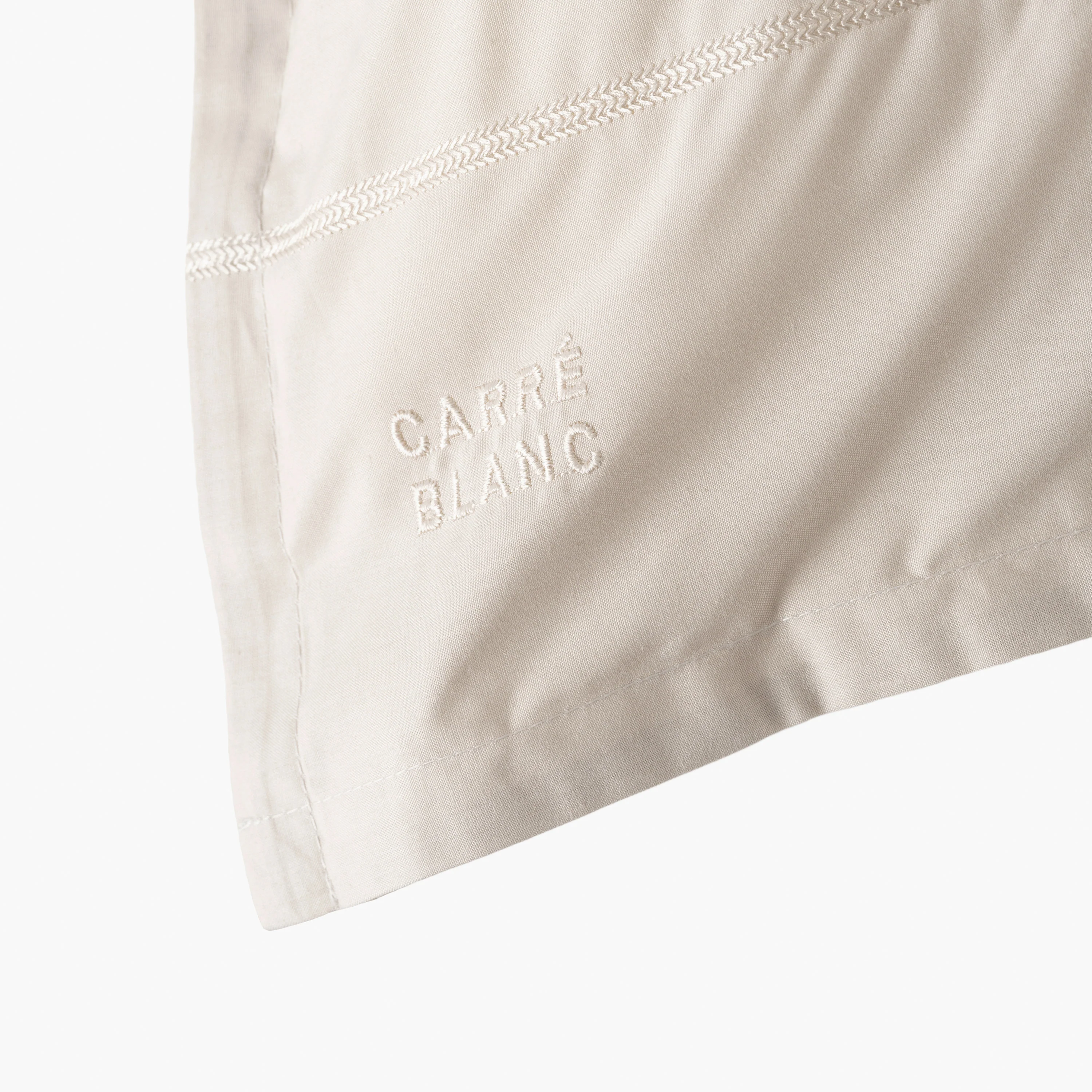 Neo Rectangular Cotton Pillowcase - Beige - Image 4