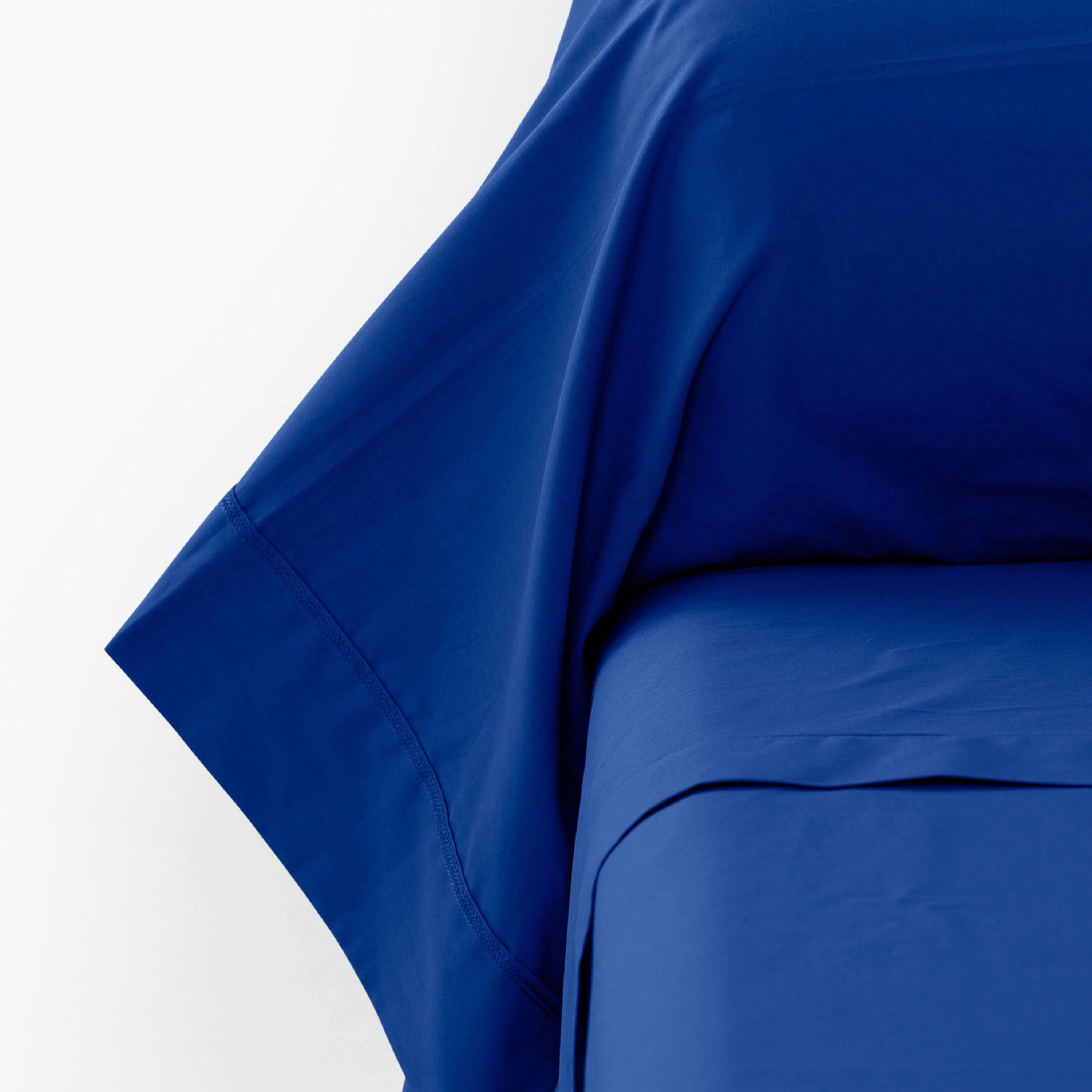 Neo Ultramarine Cotton Percale Bolster Cover - Image 4