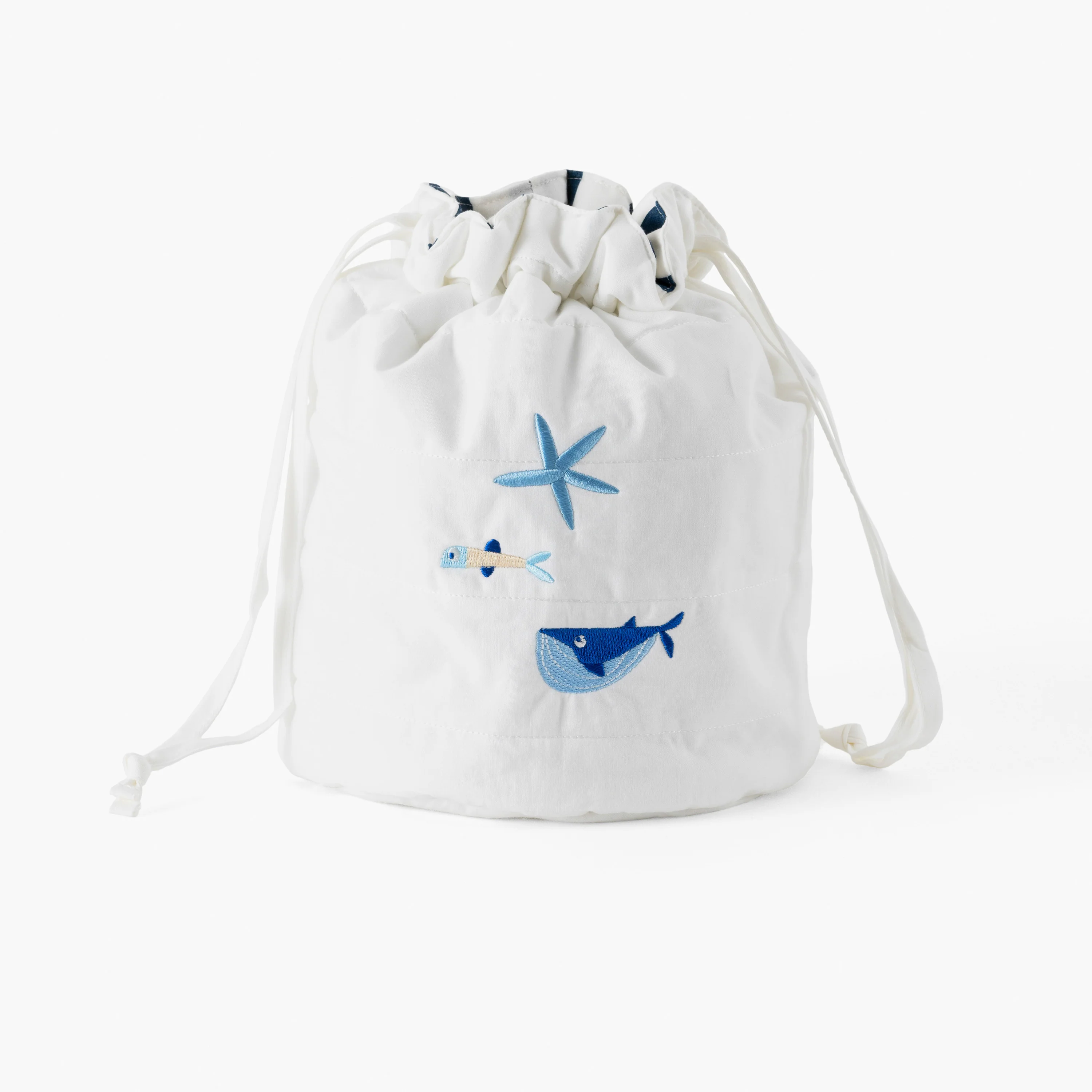 O Douce Quilted Nomad Basket - White - Image 4