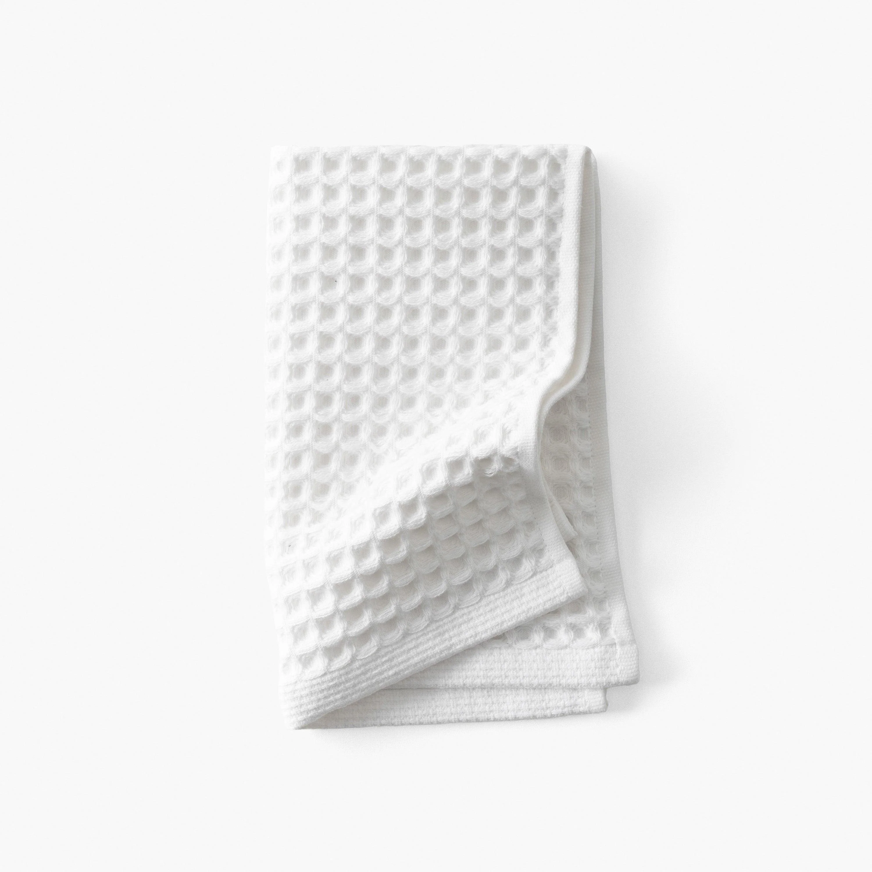 Organic Cotton Guest Towel Quadro White
