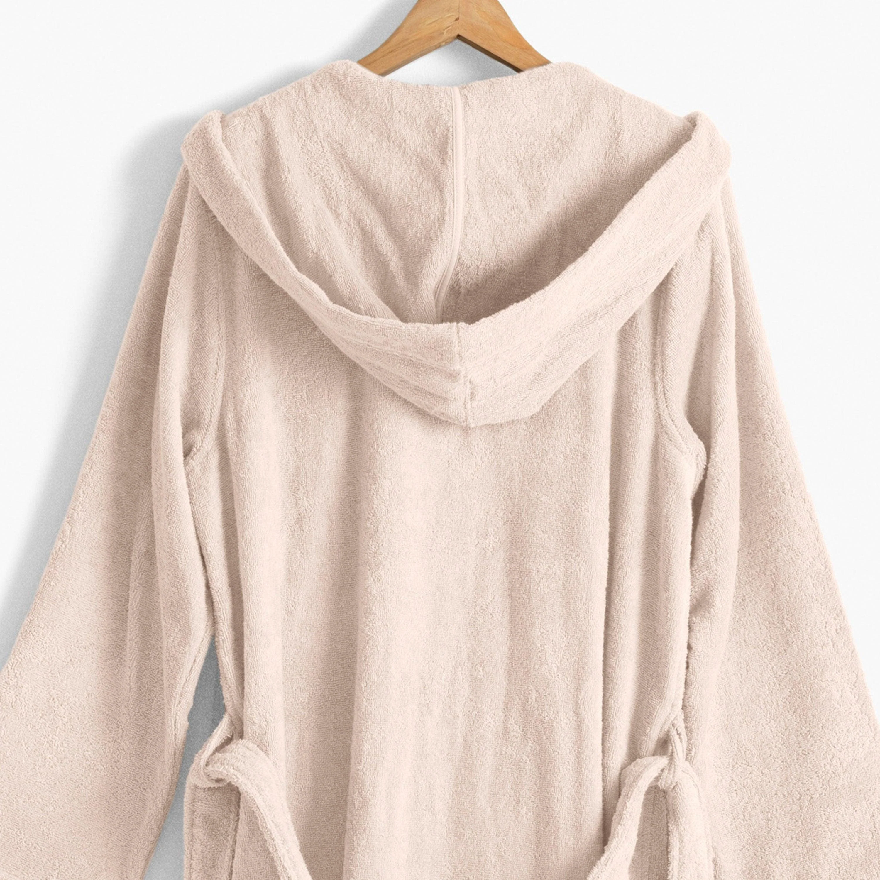 Osmose Men's Hooded Organic Cotton Bathrobe - Natural - Image 4