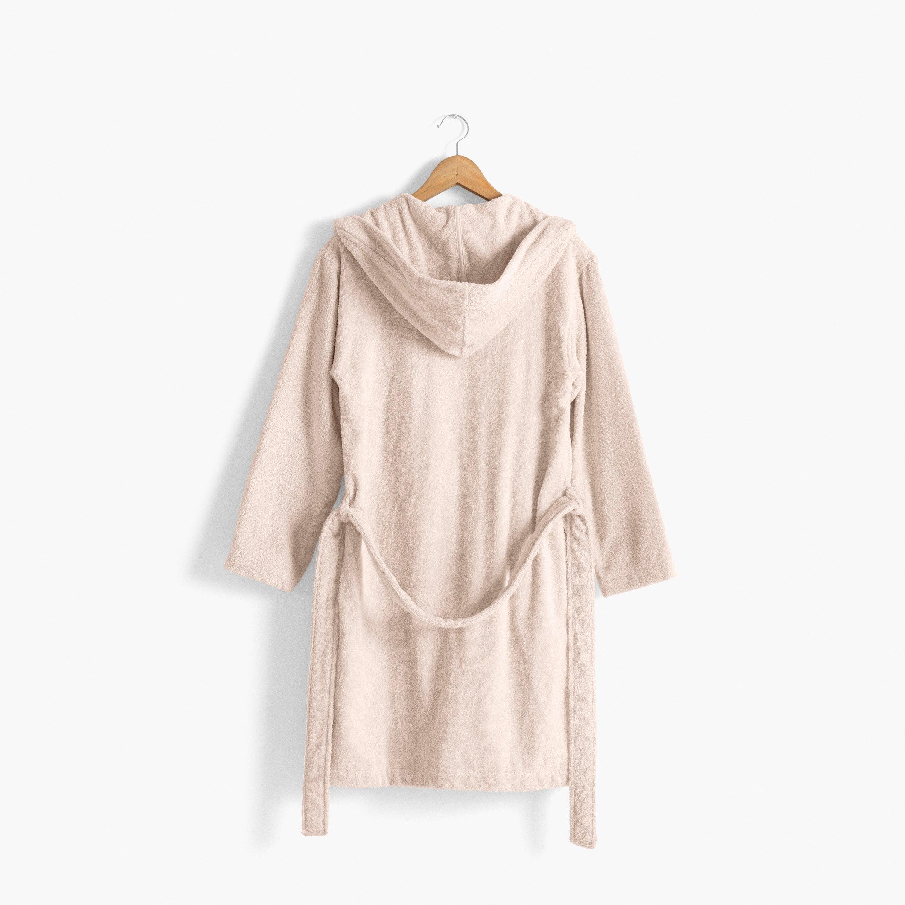 Osmose Women's Hooded Organic Cotton Bathrobe - Natural - Image 3