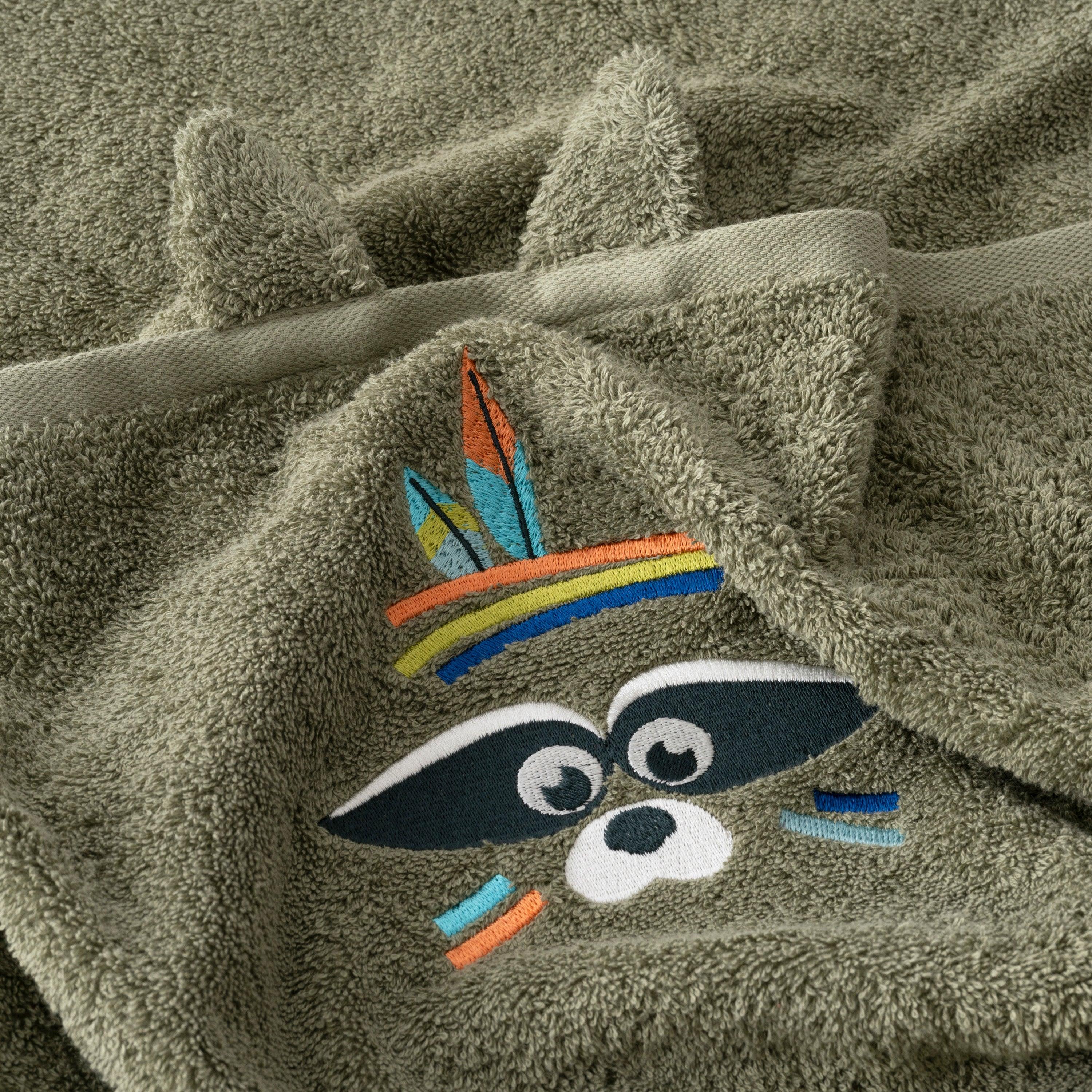 Playful Khaki Cotton Towel - Image 3