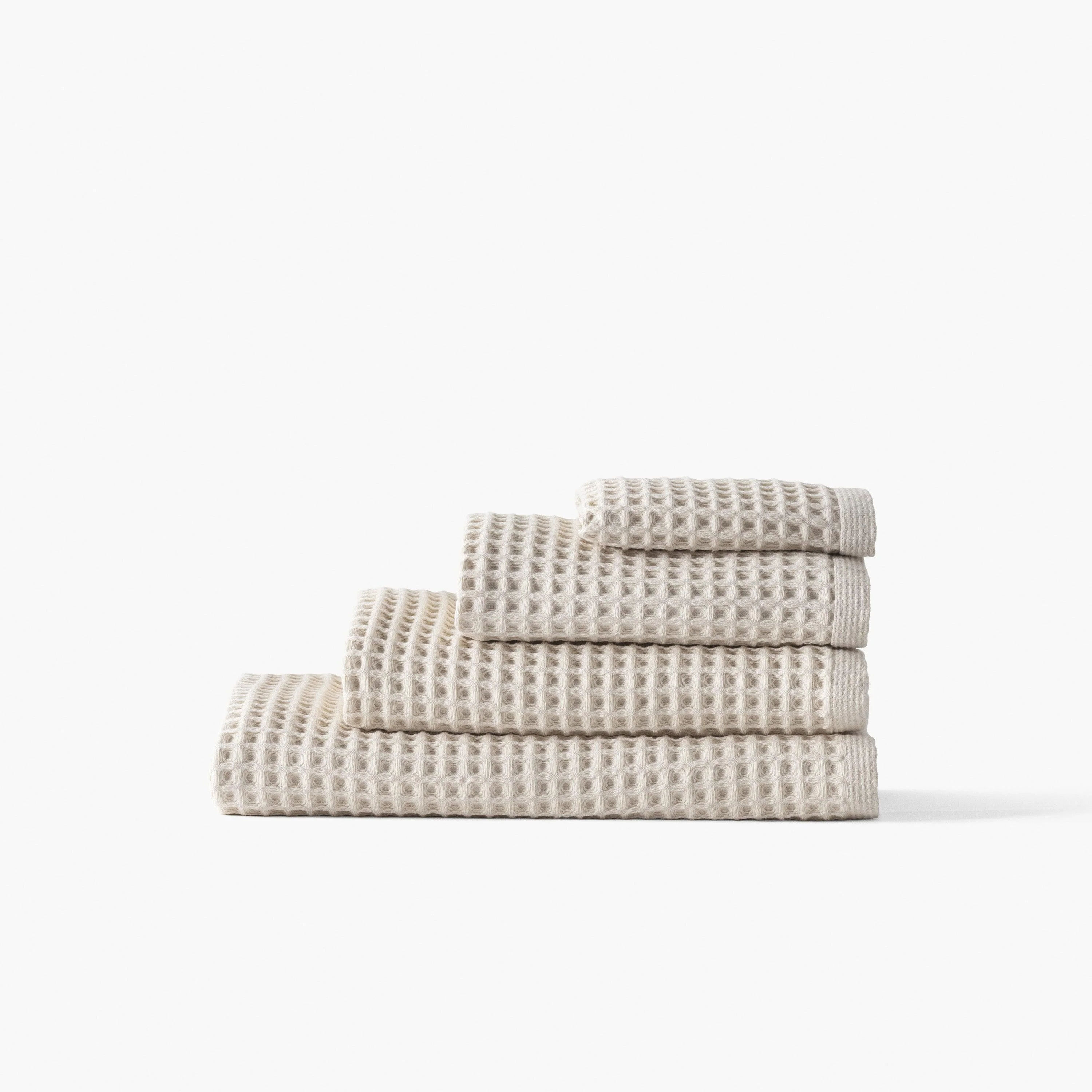 Quadro Organic Cotton Towel - Natural - Image 5