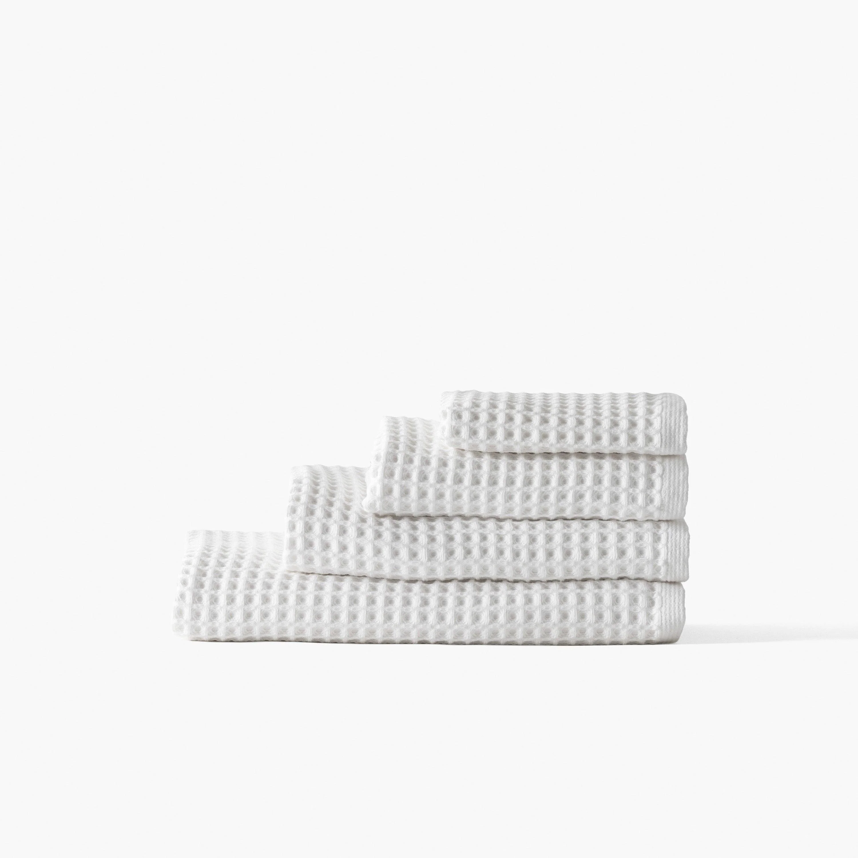Quadro Organic Cotton Towel - White - Image 5