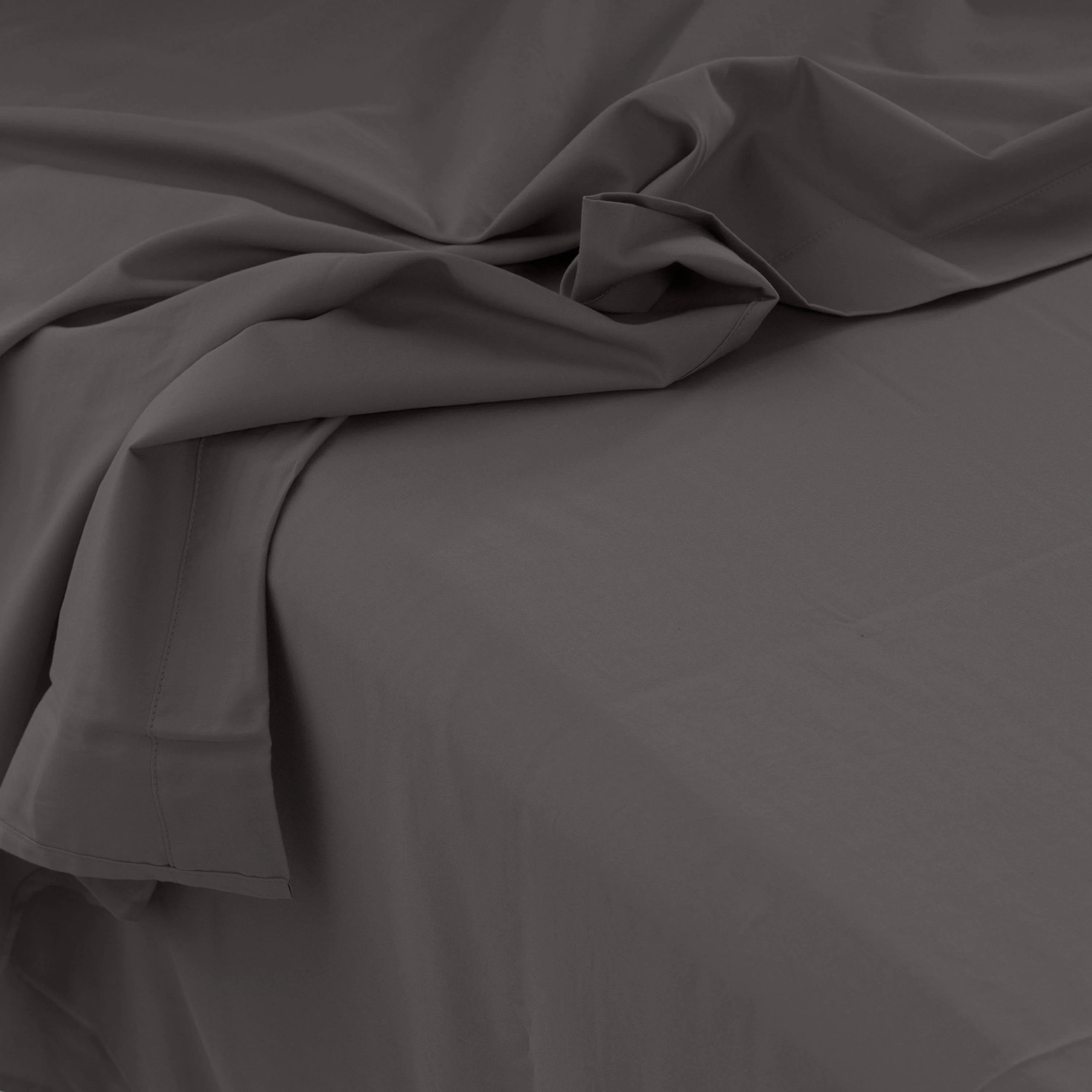 Quartz Organic Cotton Flat Sheet - Pebble - Image 4