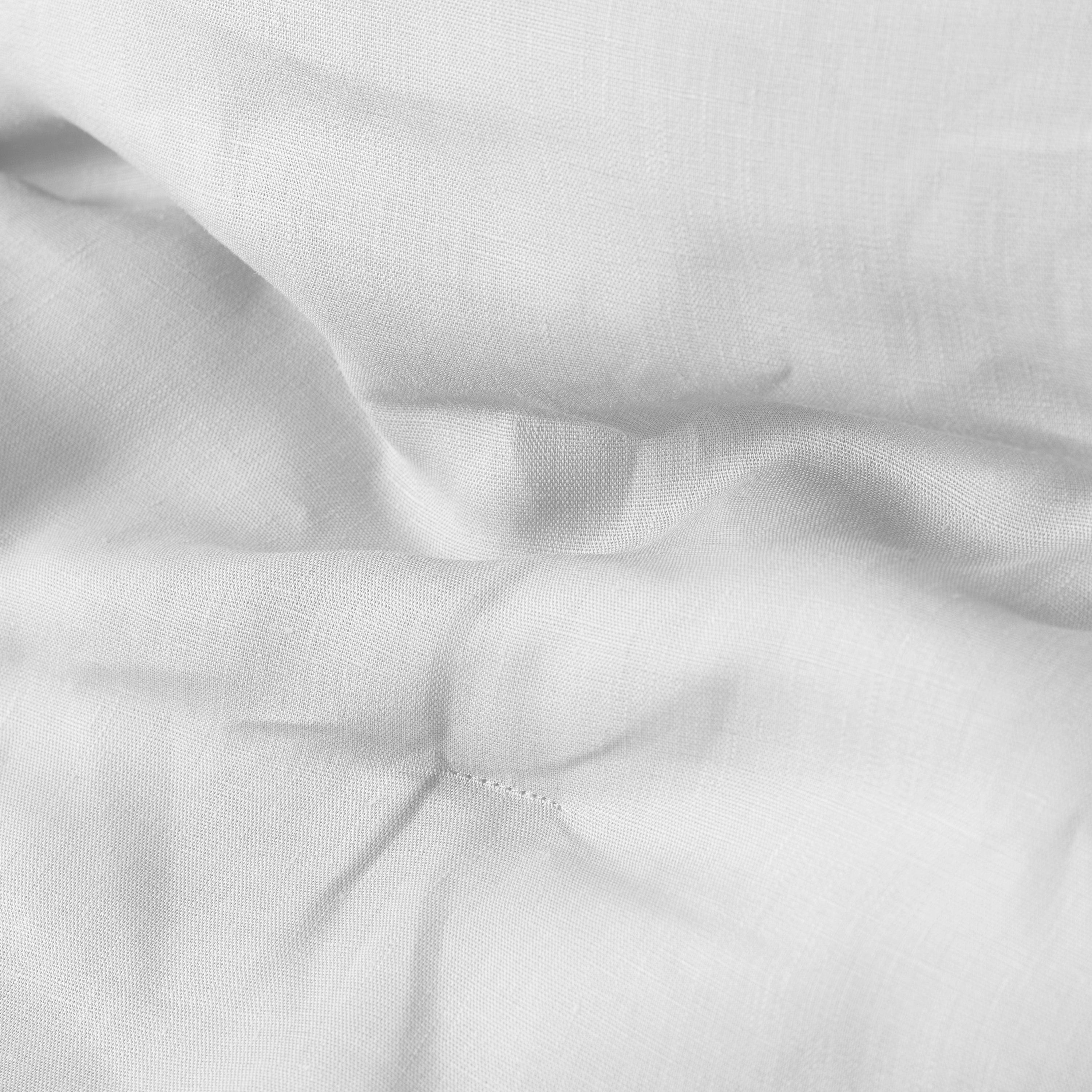 Songe Linen and Cotton Throw - White - Image 4
