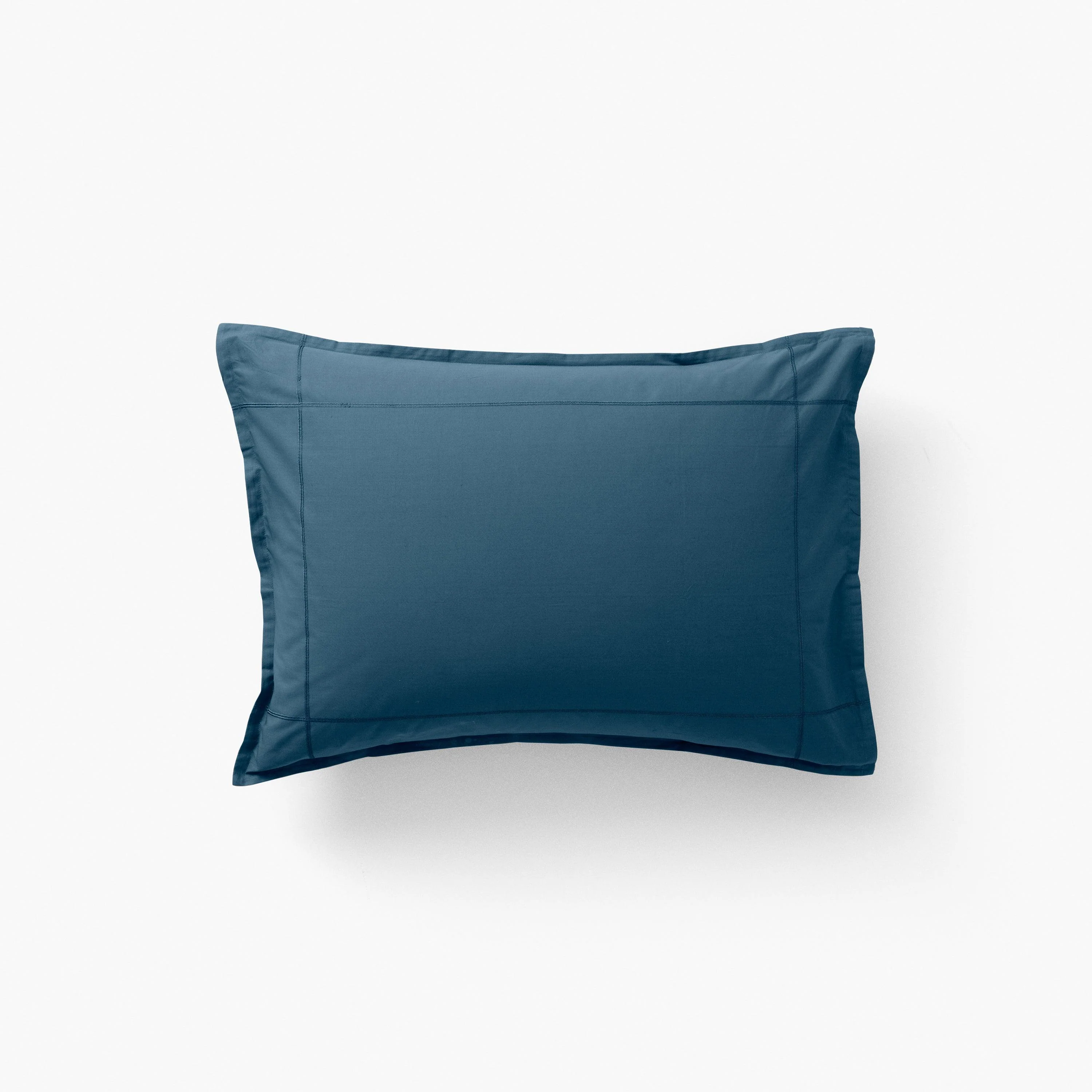 Neo Rectangular Cotton Pillowcase - Prussian Blue