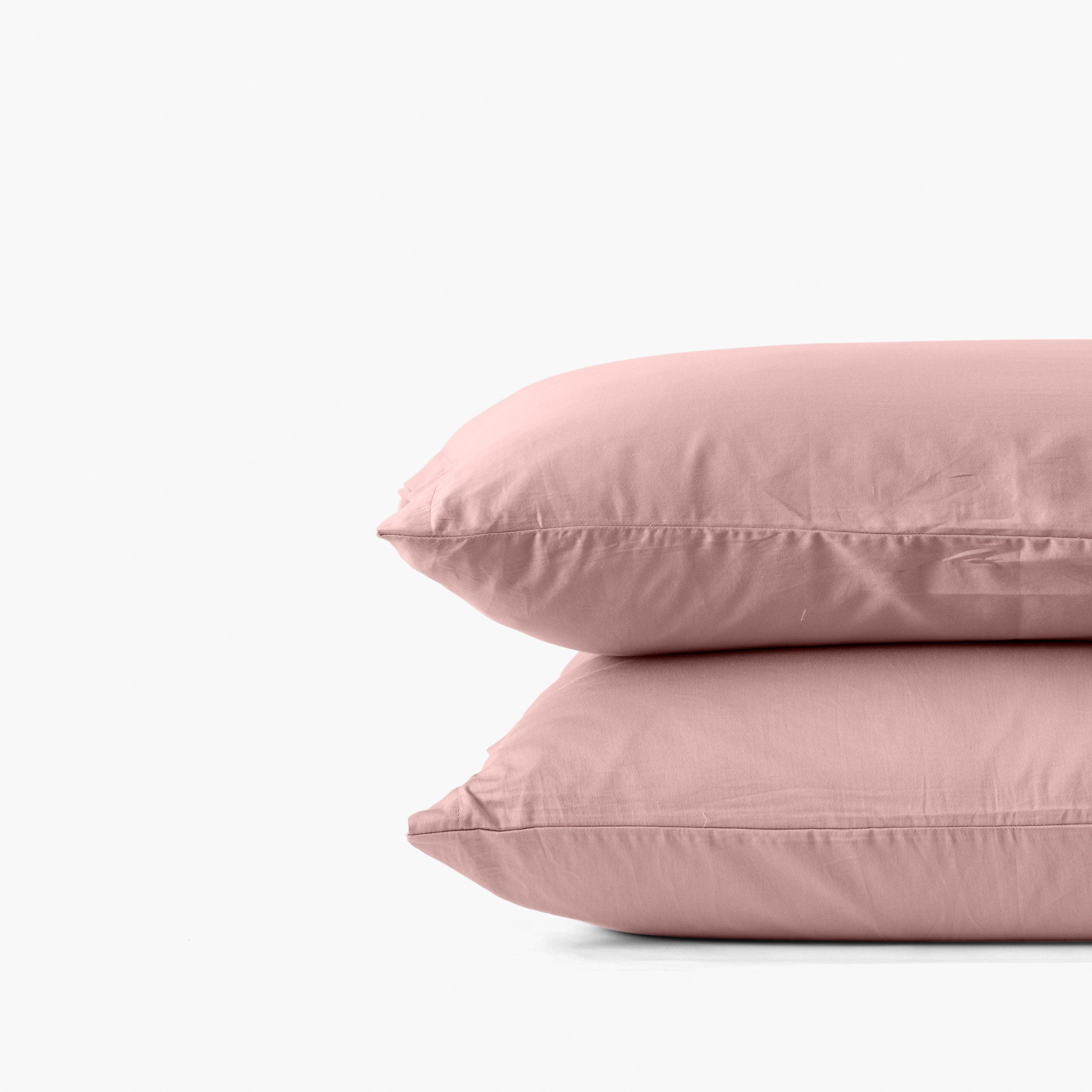 Quartz Rectangular Organic Cotton Pillowcase - Blush - Image 4