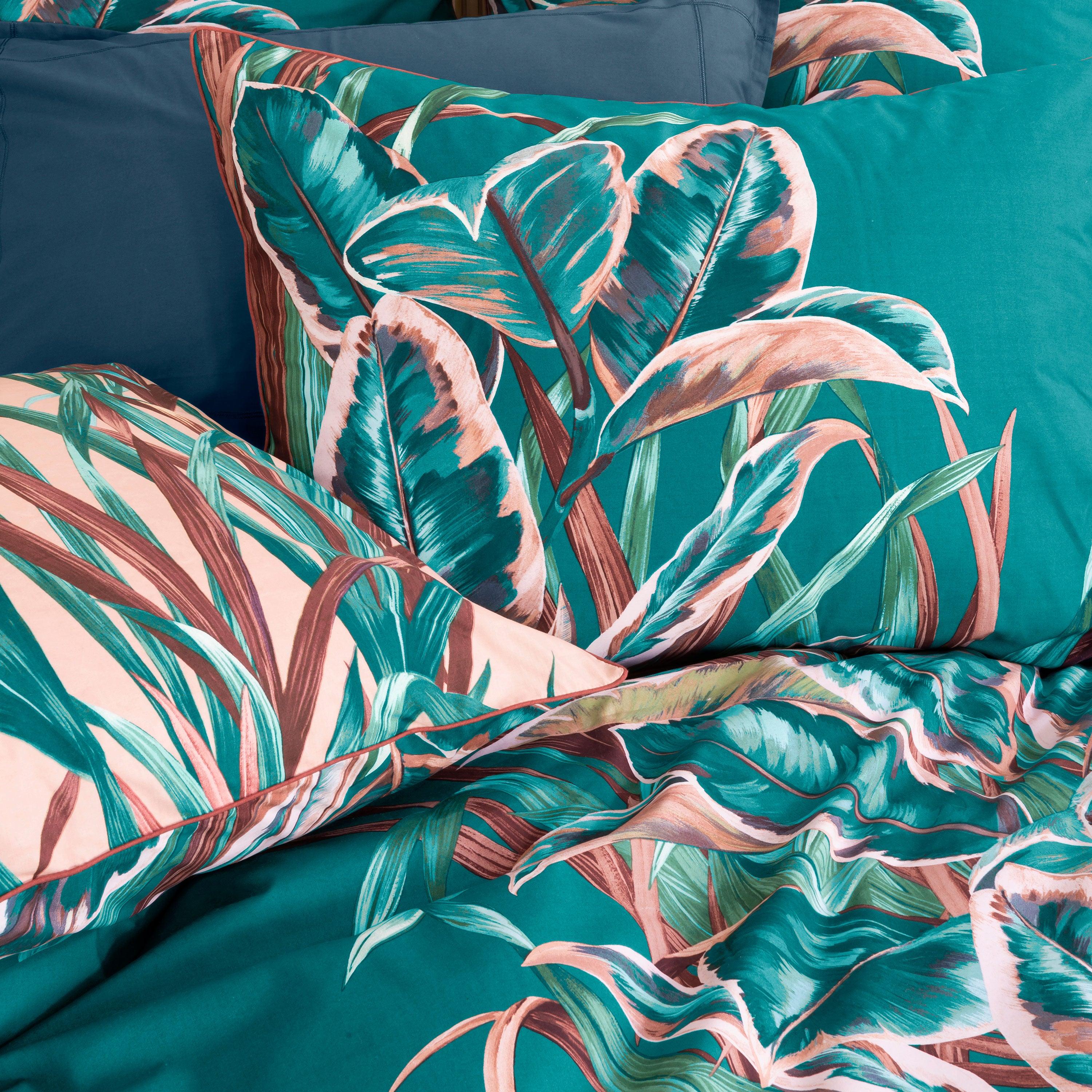 Rectangular Pillowcase in Cotton Percale Calathéa - Image 3