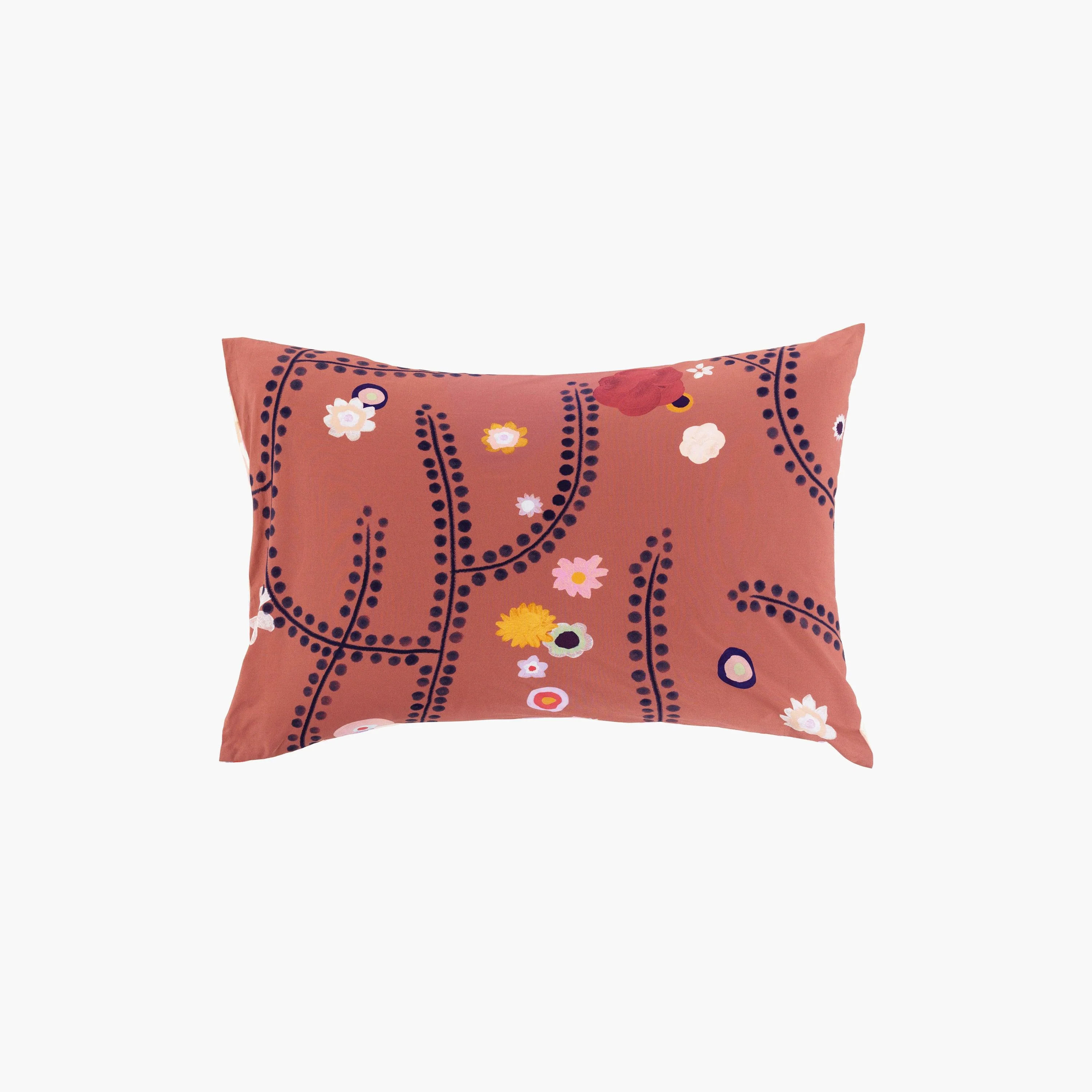 Rectangular Pillowcase in Cotton Percale Psyché - Image 2