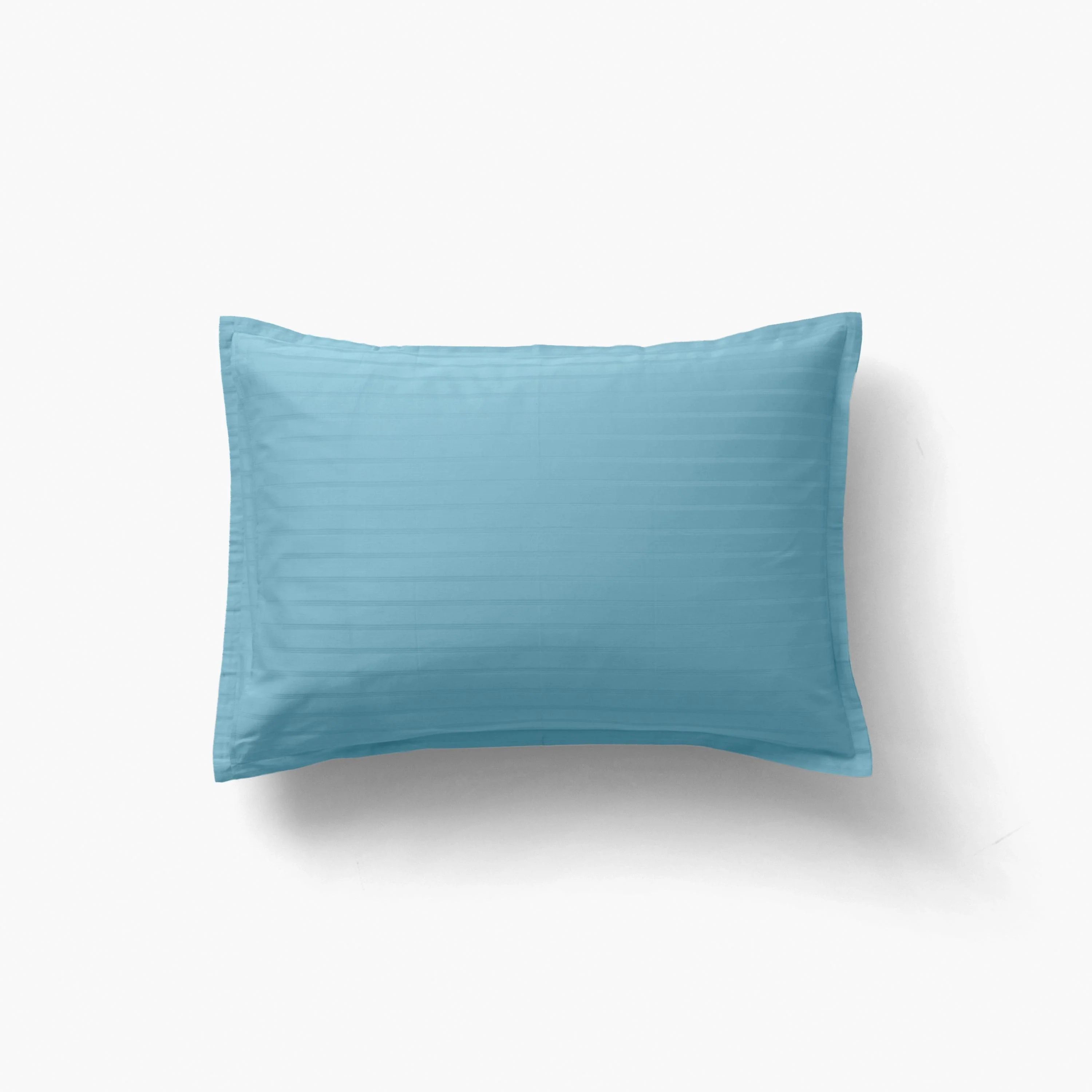 Rectangular Pillowcase in Cotton Sateen Jacquard Prestige Glacier - Image 2