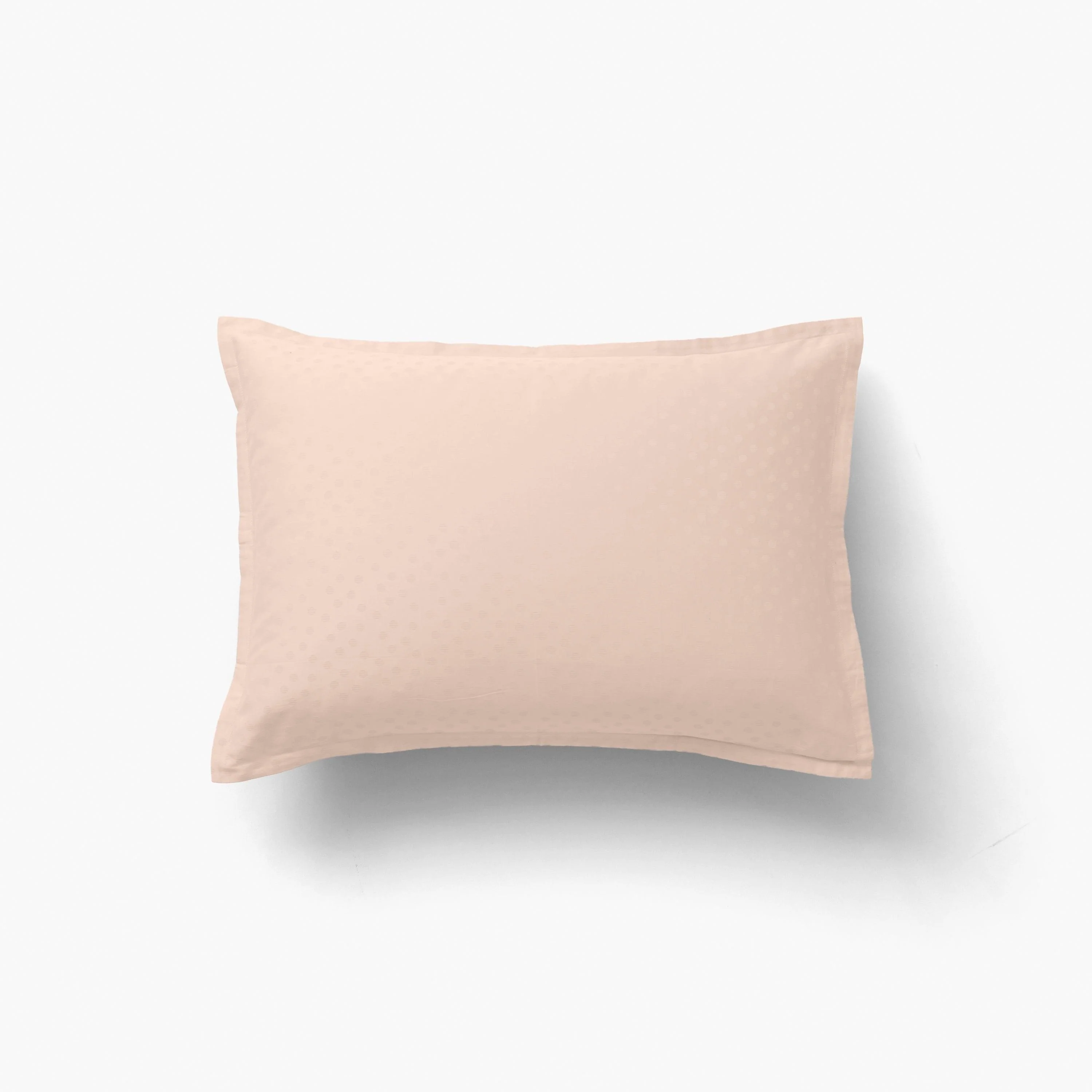 Rectangular Pillowcase in Cotton Sateen Jacquard Prestige Mother-of-Pearl