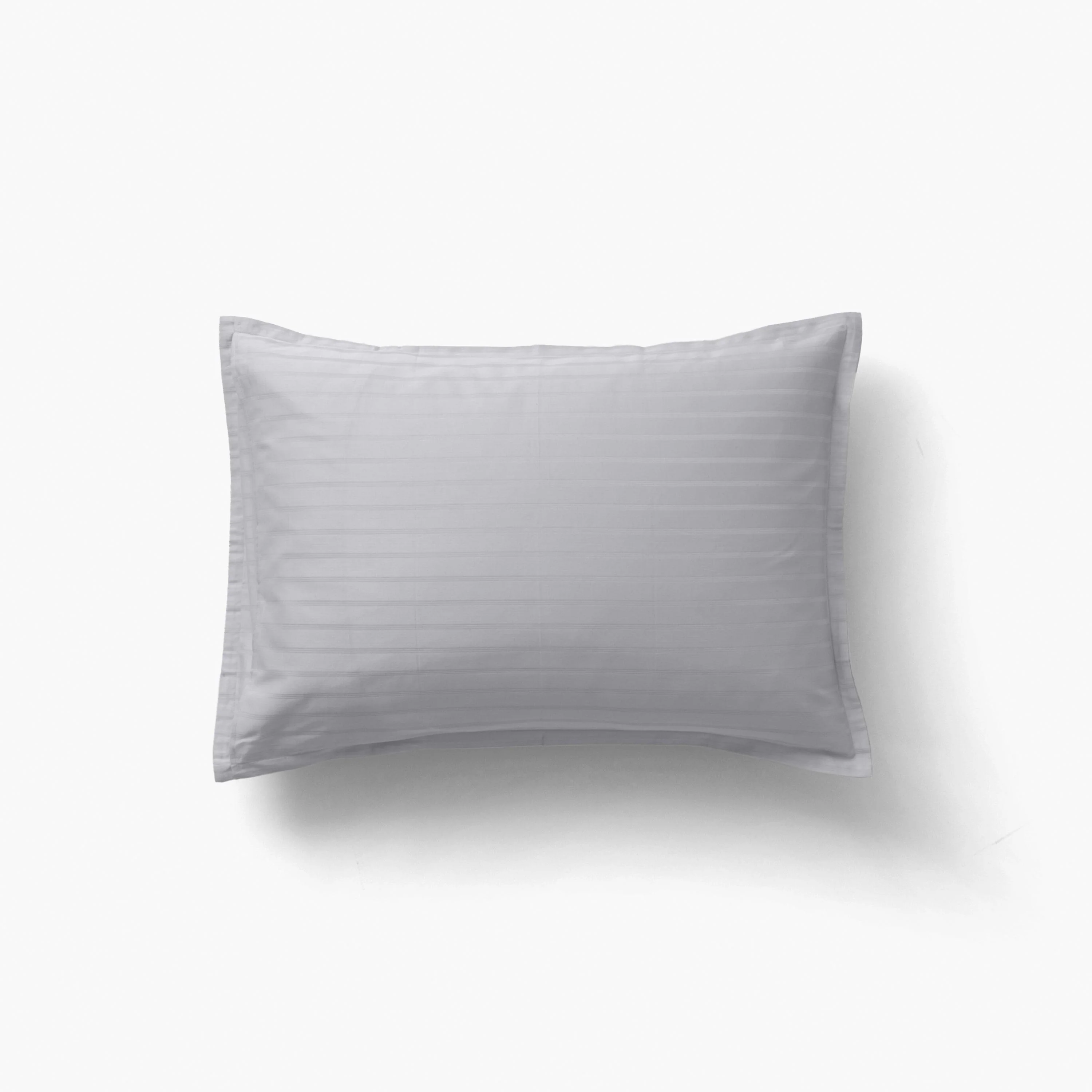 Rectangular Pillowcase in Cotton Sateen Jacquard Prestige Turtle Dove - Image 2