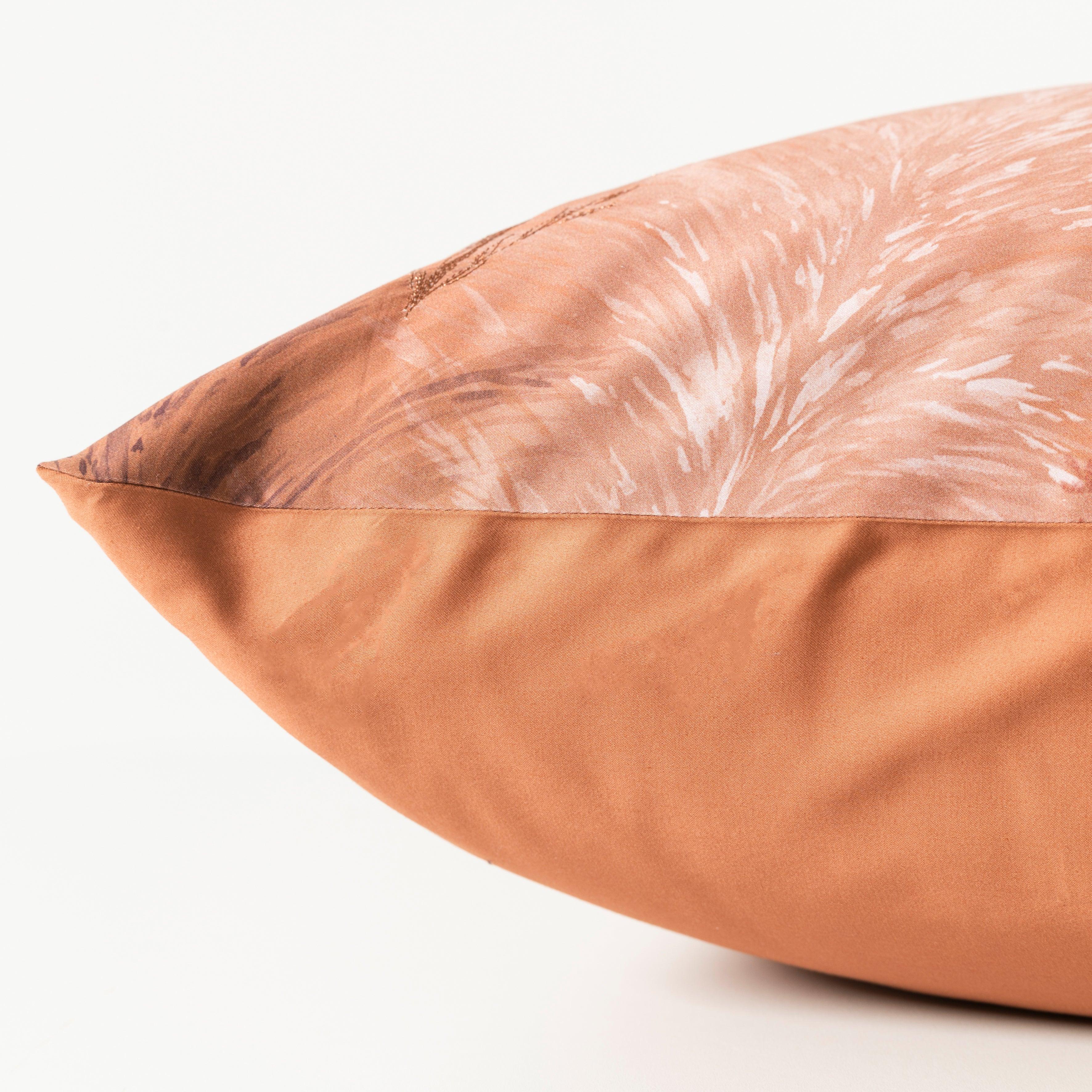 Rectangular Pillowcase in Satin Cotton Pampa - Image 3