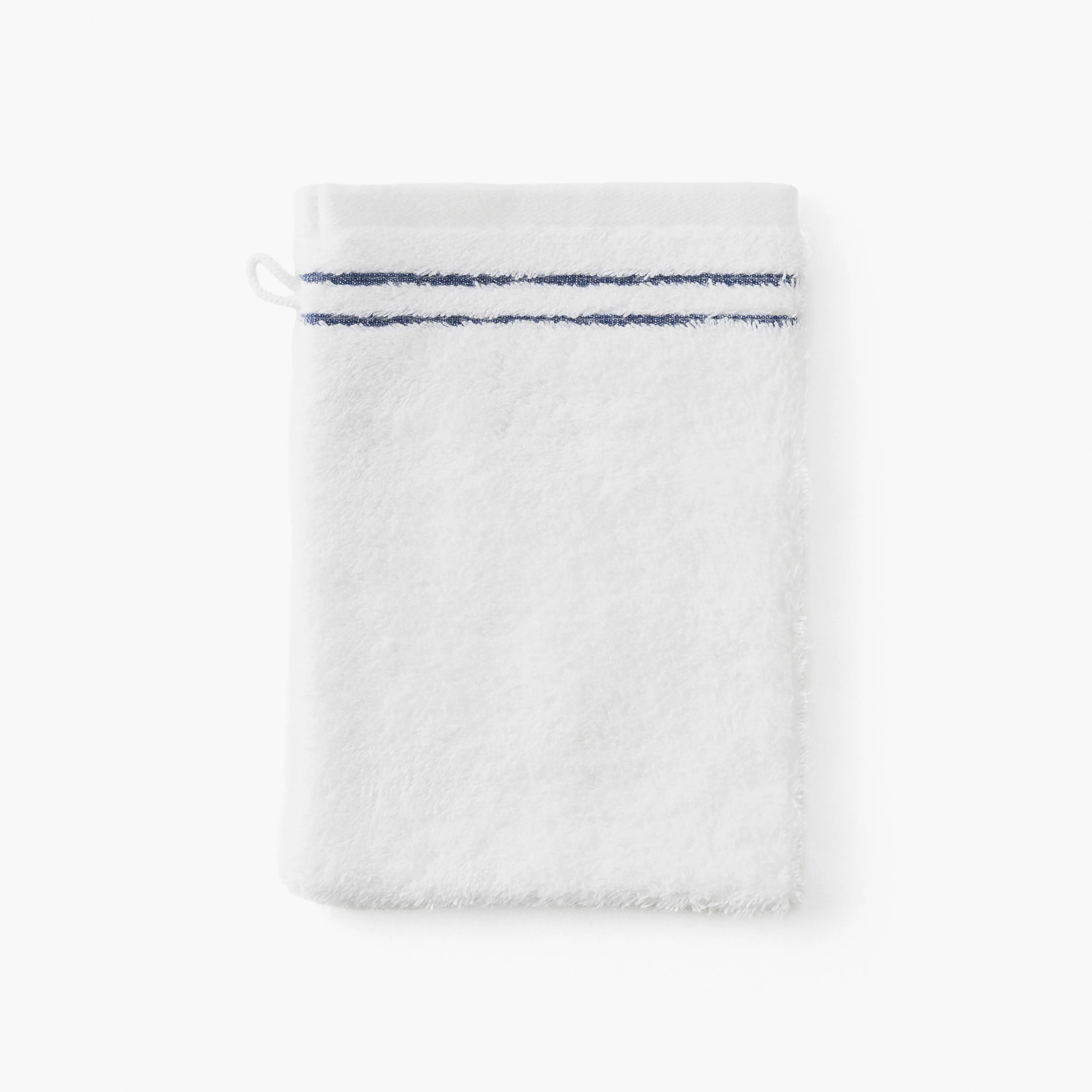 Rosablue Cotton & Bamboo Viscose Bath Glove - White - Image 2