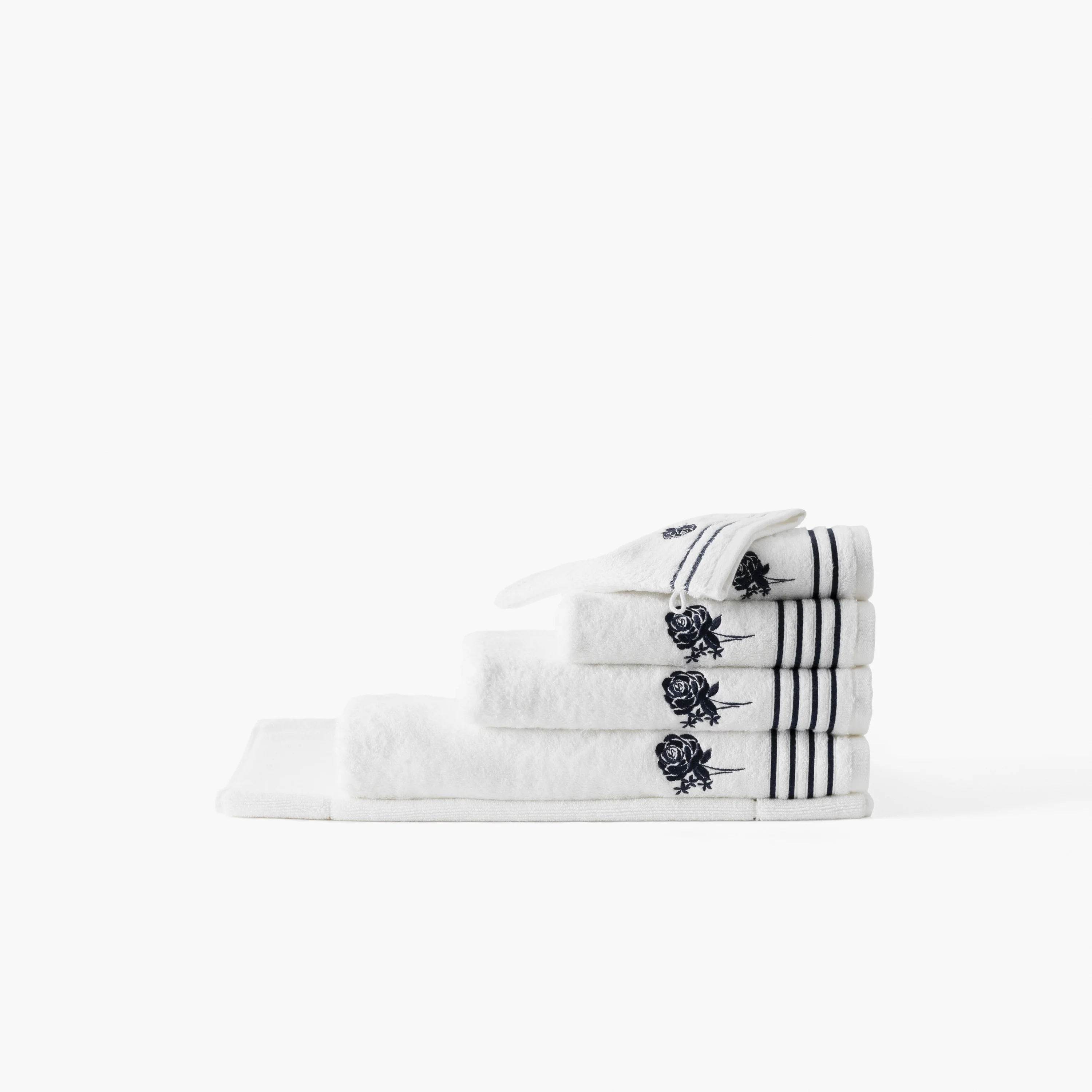 Rosablue Cotton Bath Mat - White - Image 4