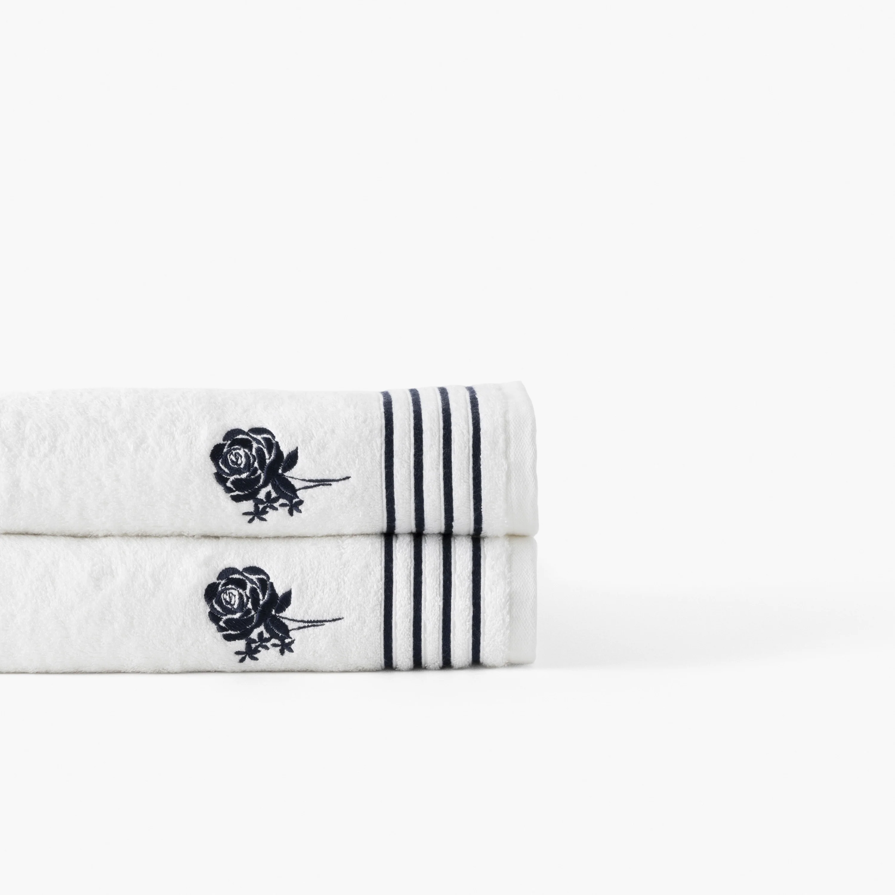 Rosablue Cotton & Bamboo Viscose Bath Towel - White