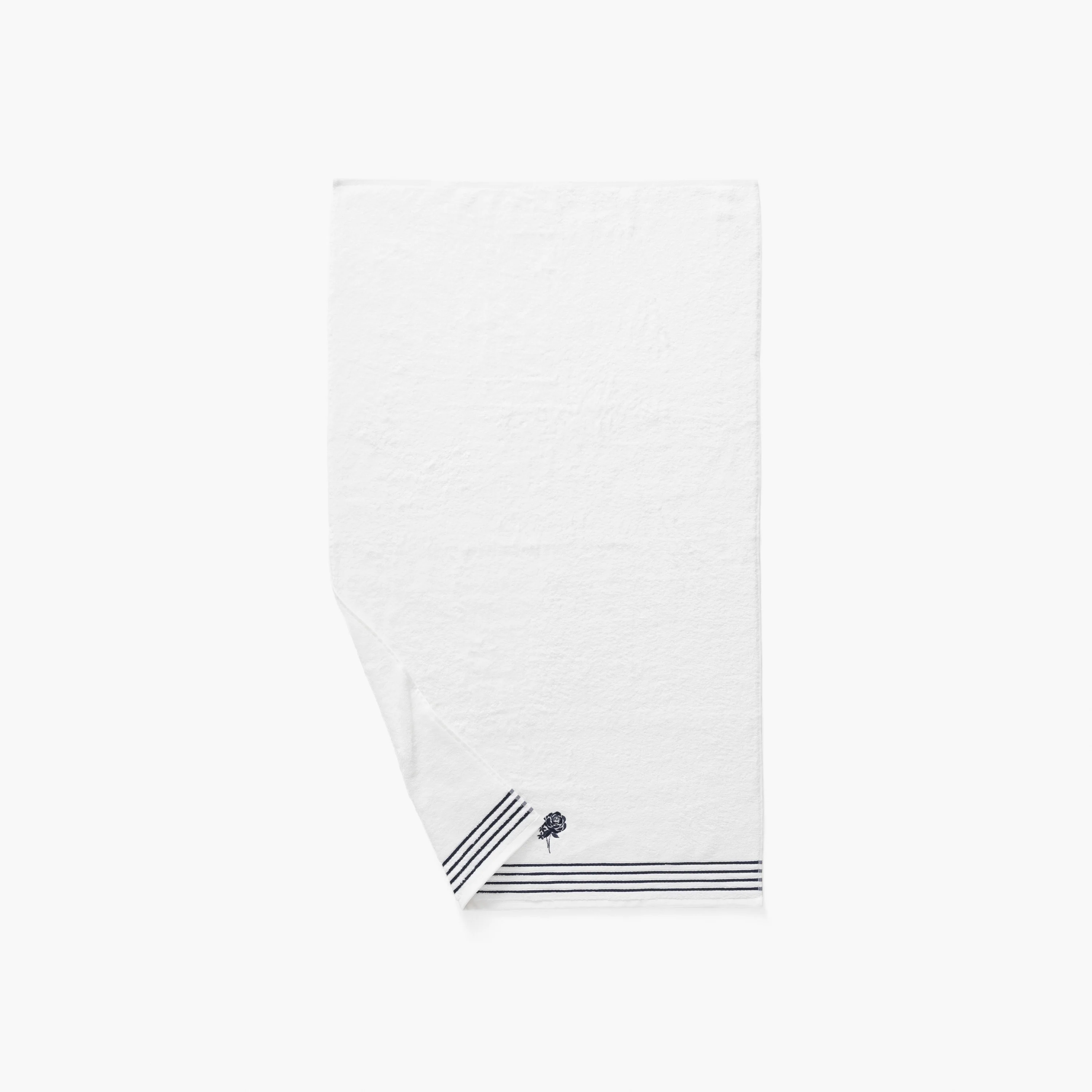 Rosablue Cotton & Bamboo Viscose Bath Towel - White - Image 3