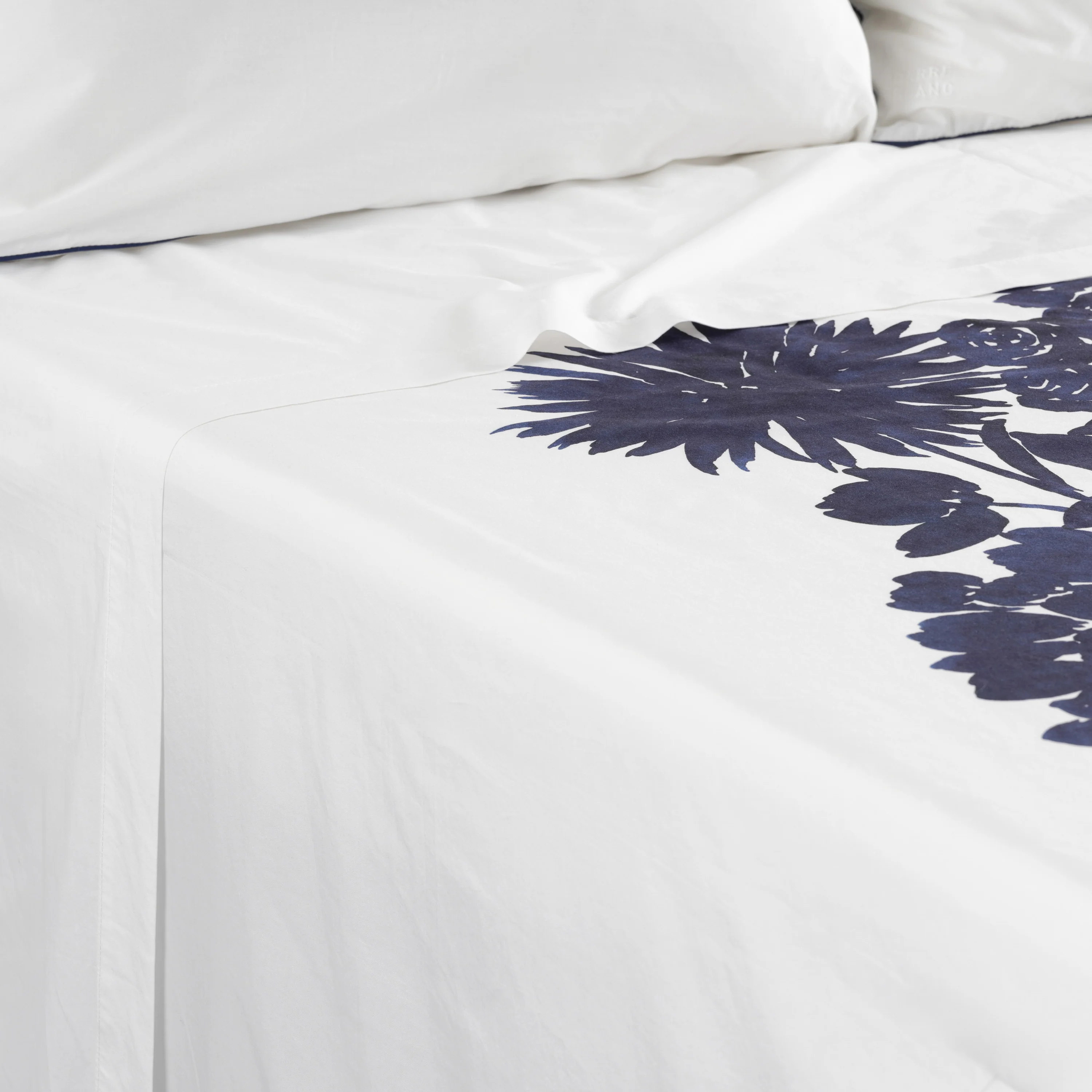Rosablue Cotton Flat Sheet - White - Image 3