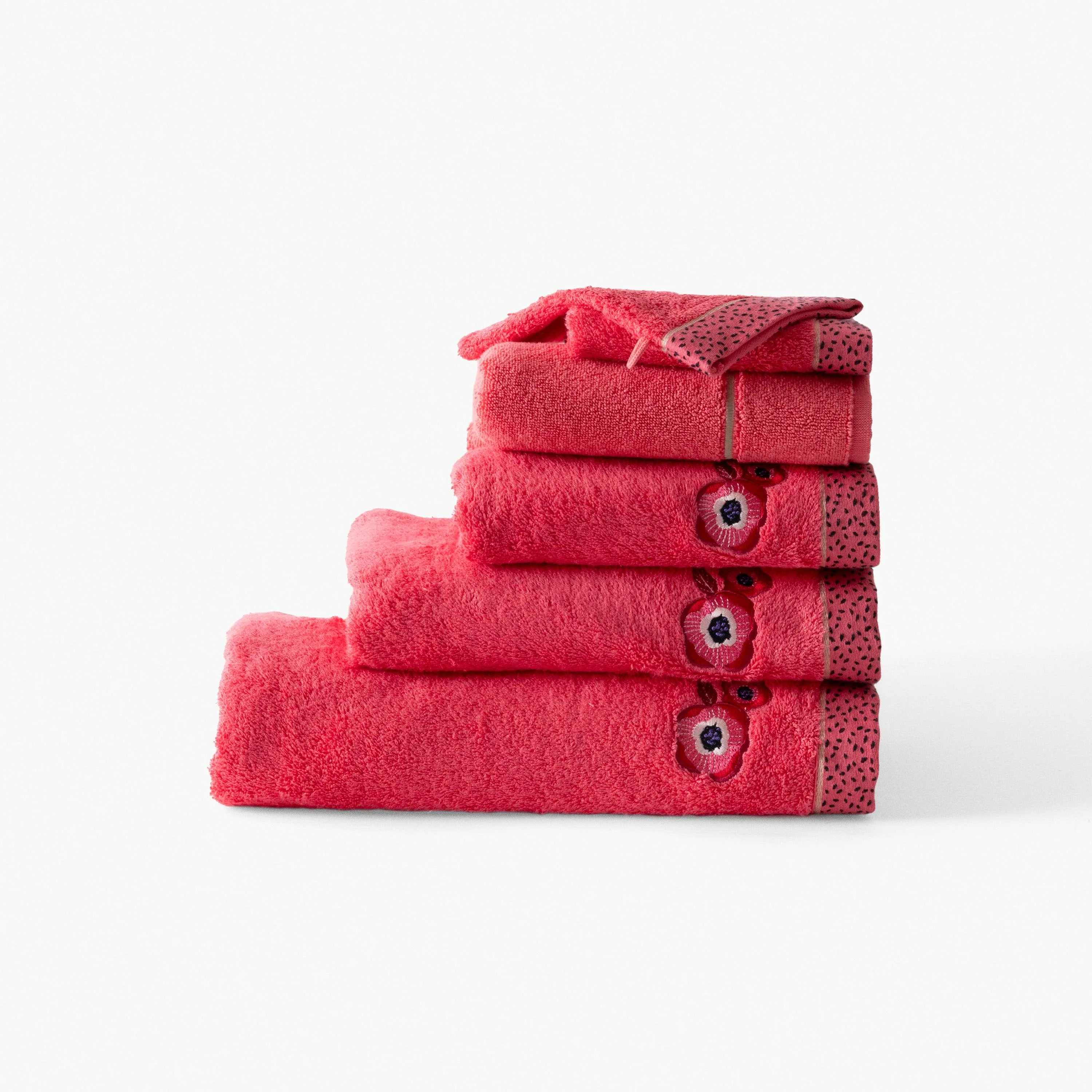 Rosella Cotton & Bamboo Bath Towel - Poppy - Image 5