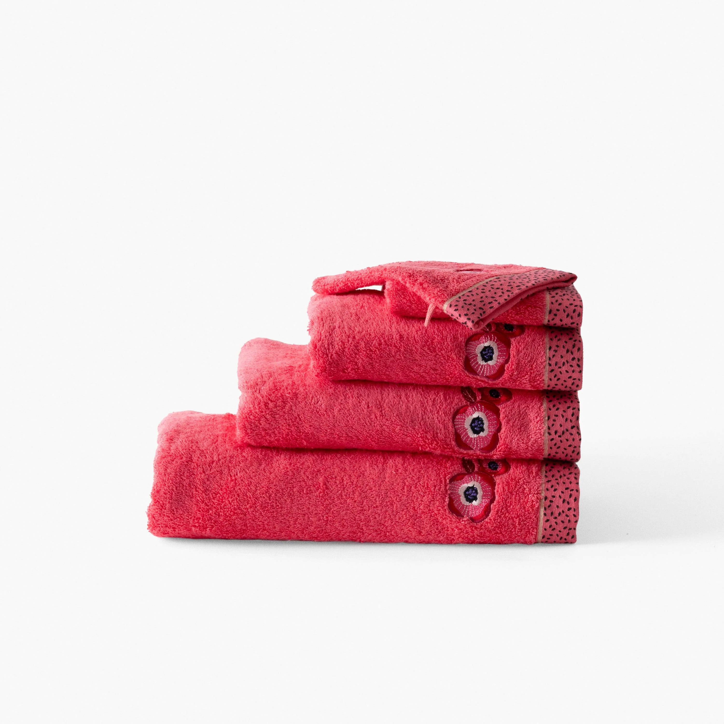 Rosella Cotton & Bamboo Bath Towel - Poppy - Image 8