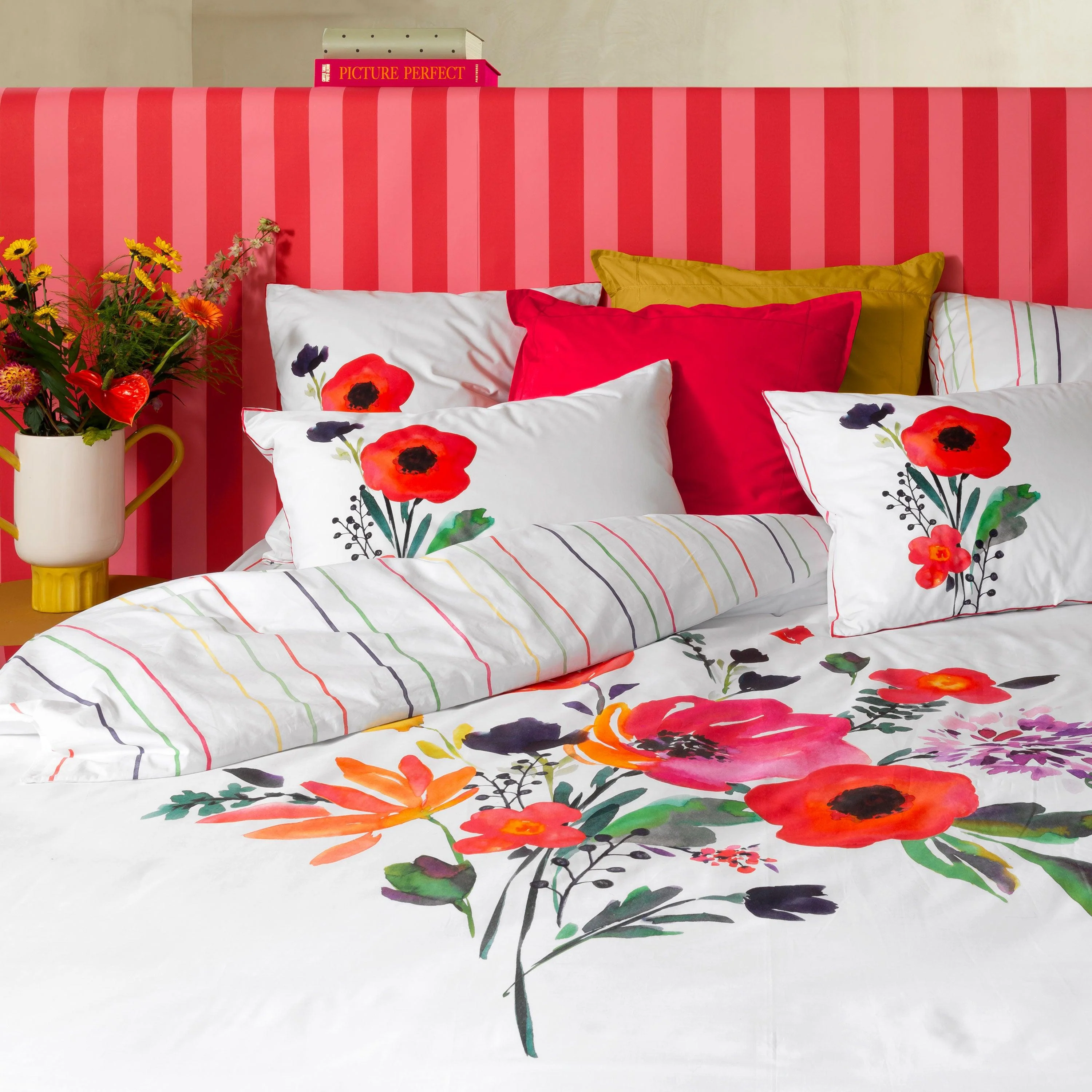 Rosella Cotton Duvet Cover - Multicolour - Image 5