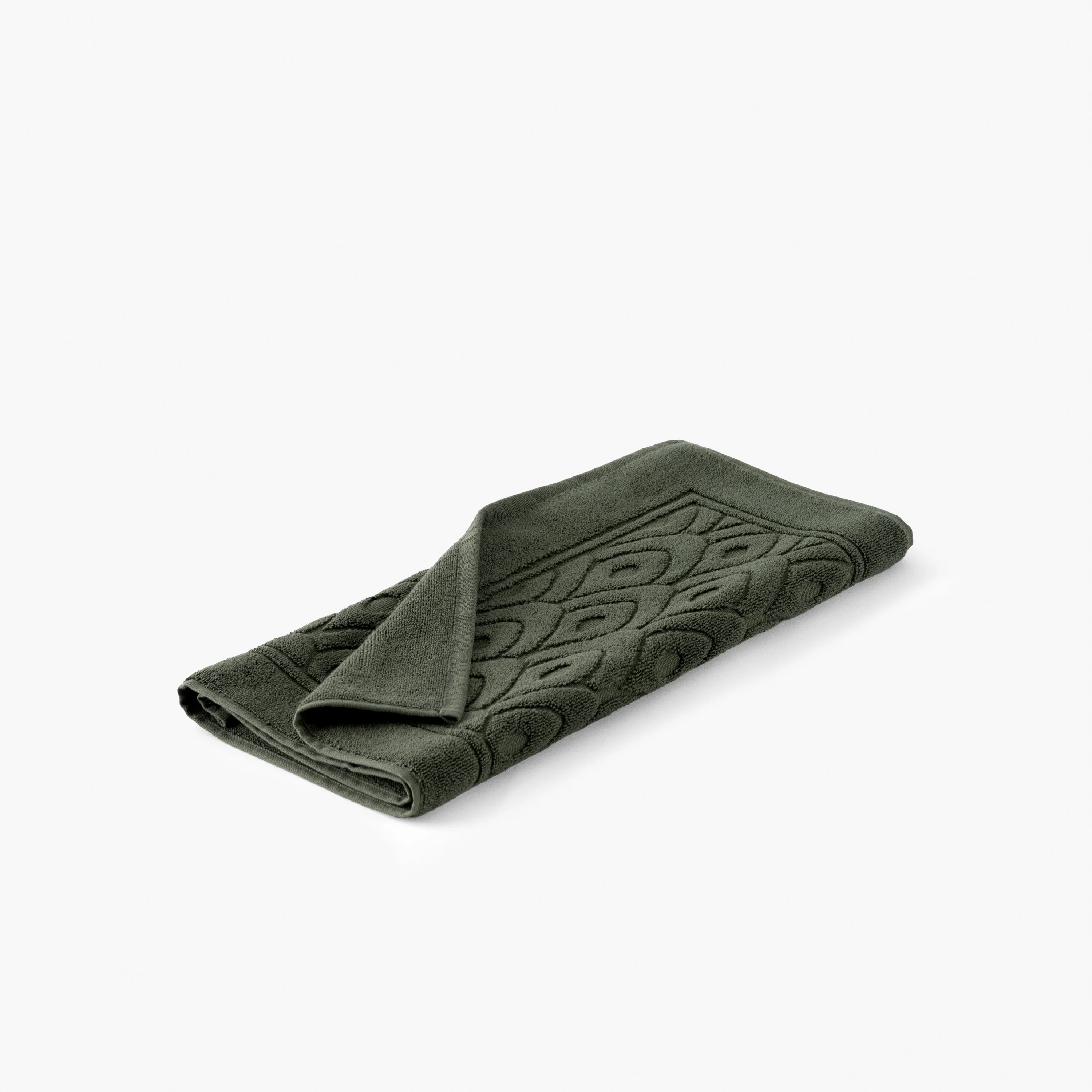 Silvalys Cotton Bath Mat - Forest Green - Image 3