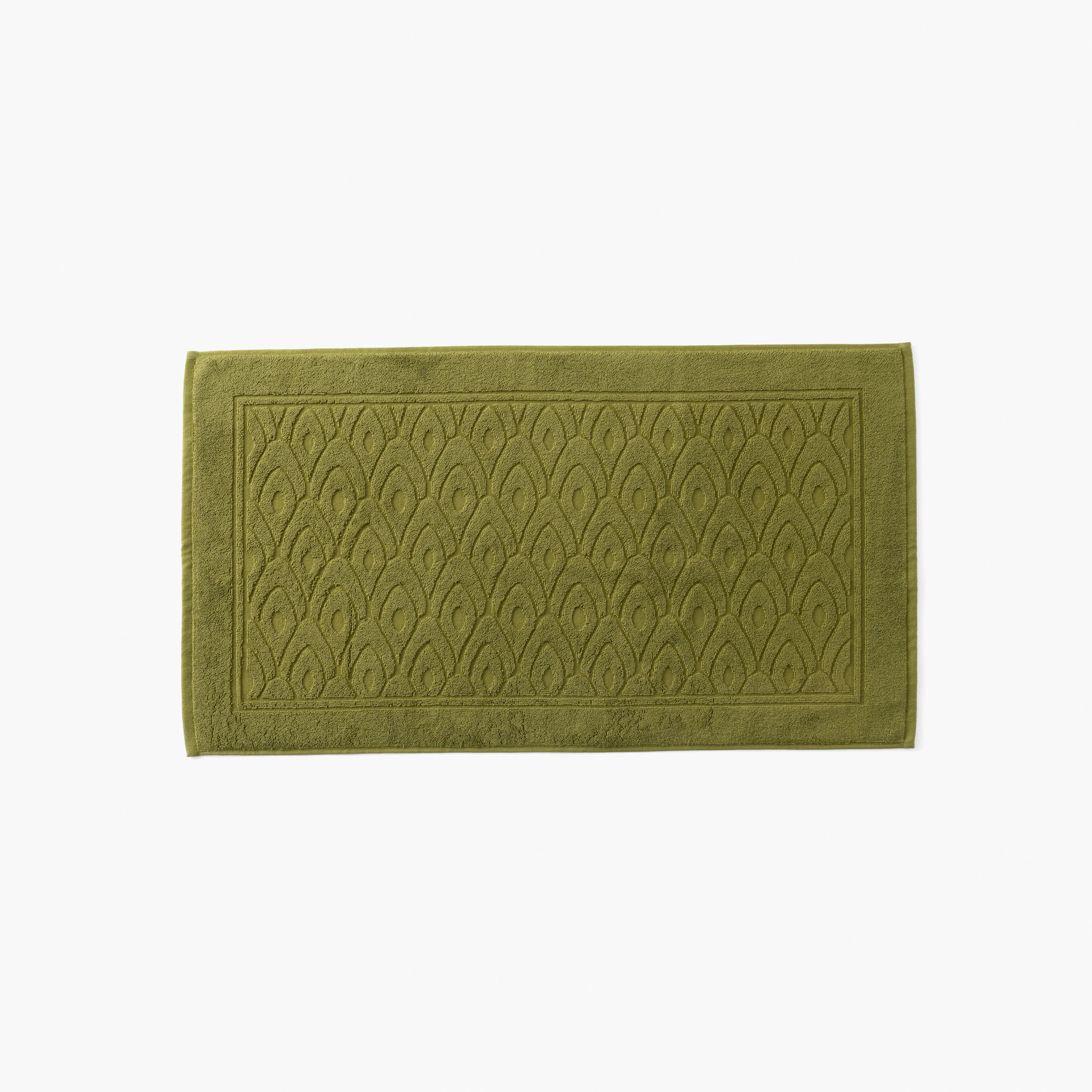 Silvalys Cotton Bath Mat - Moss Green