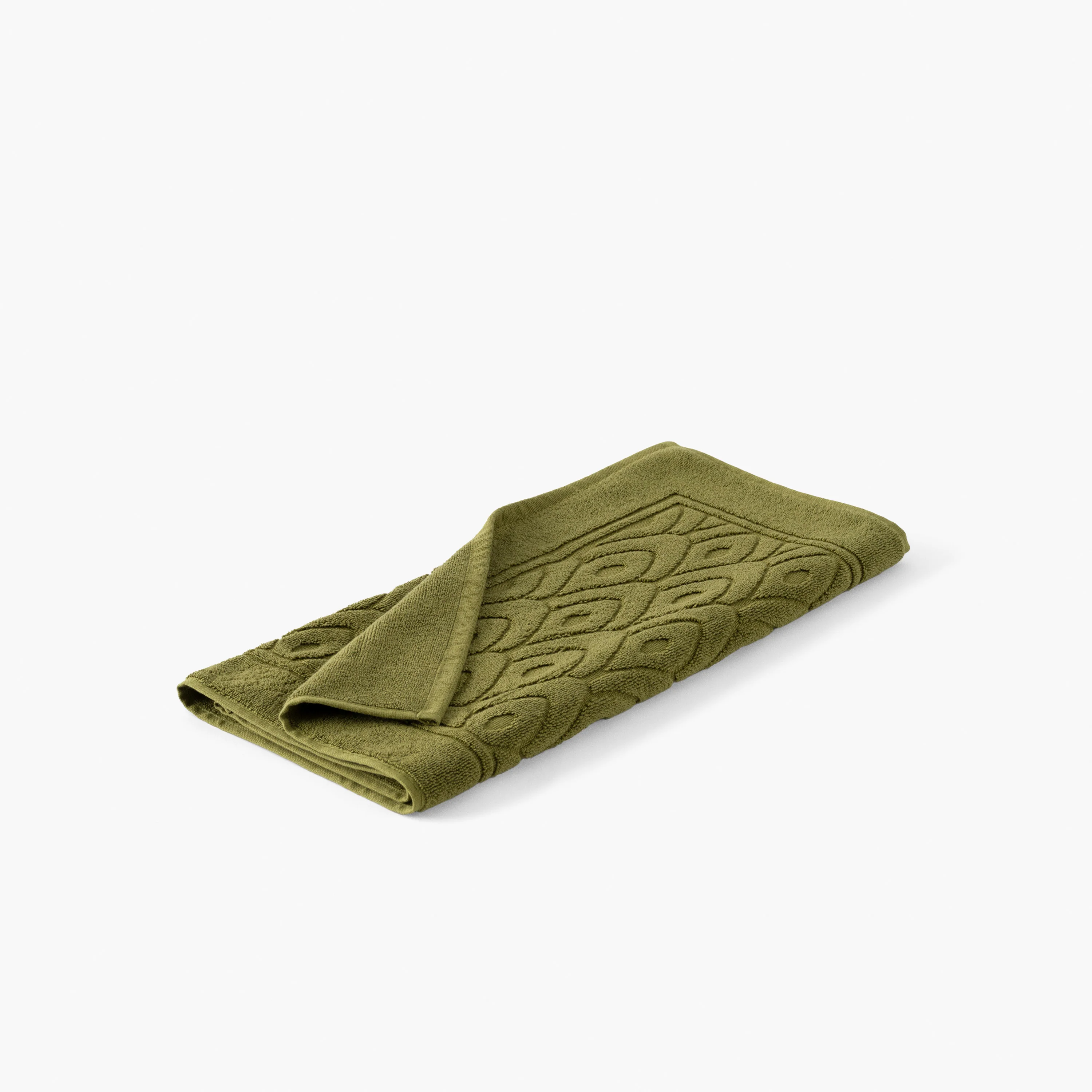 Silvalys Cotton Bath Mat - Moss Green - Image 3