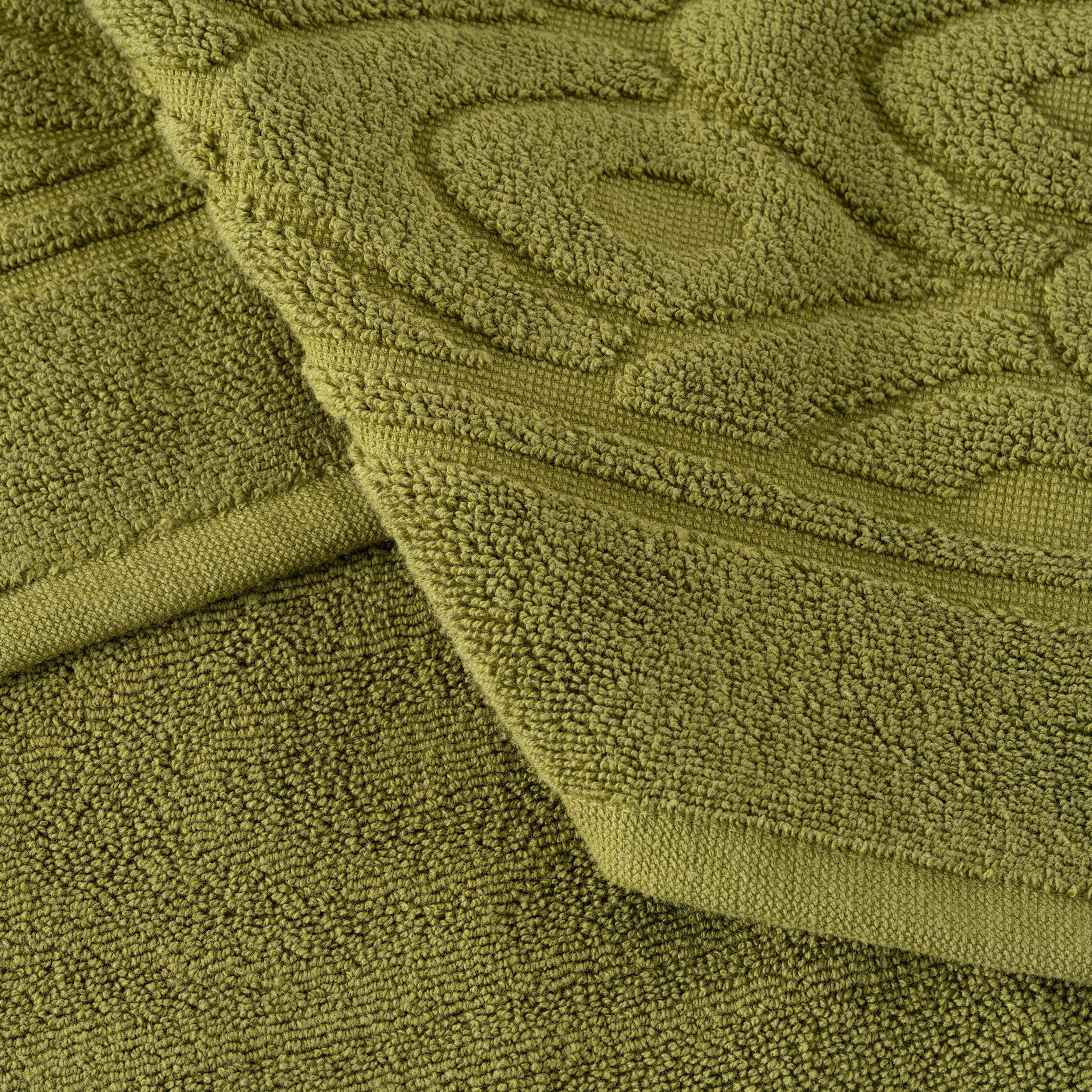 Silvalys Cotton Bath Mat - Moss Green - Image 4