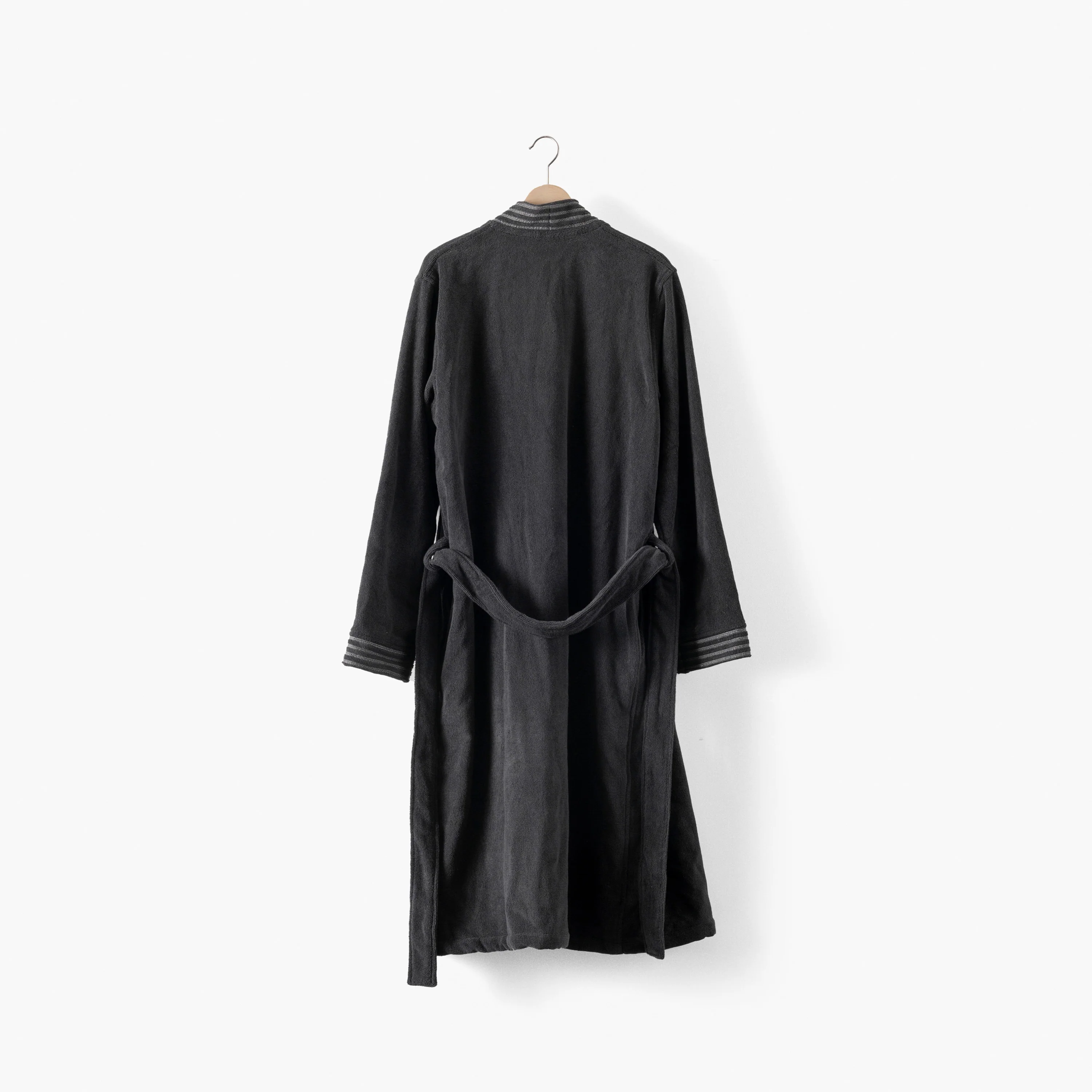 Silvalys Men's Cotton Bathrobe - Carbon Grey - Image 4