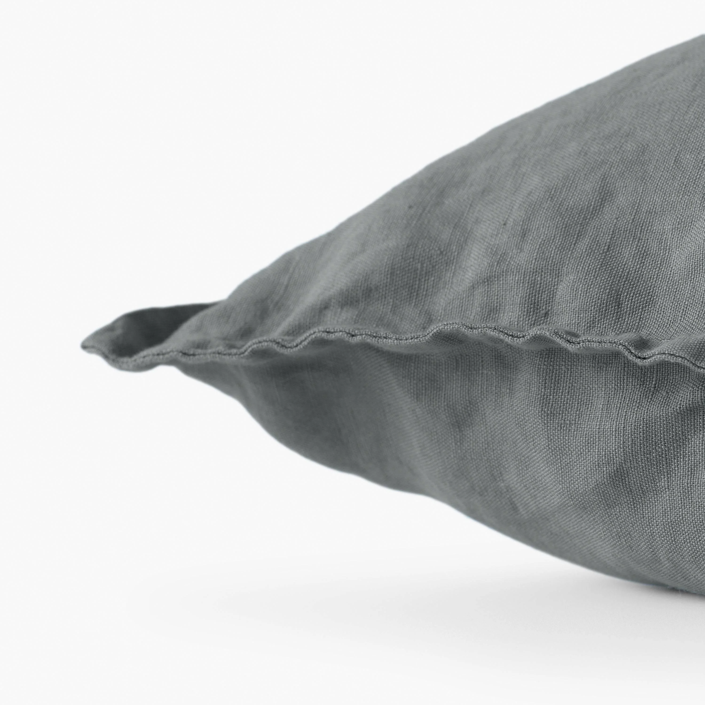 Songe Ash Khaki Washed Linen Cushion Cover - Image 3