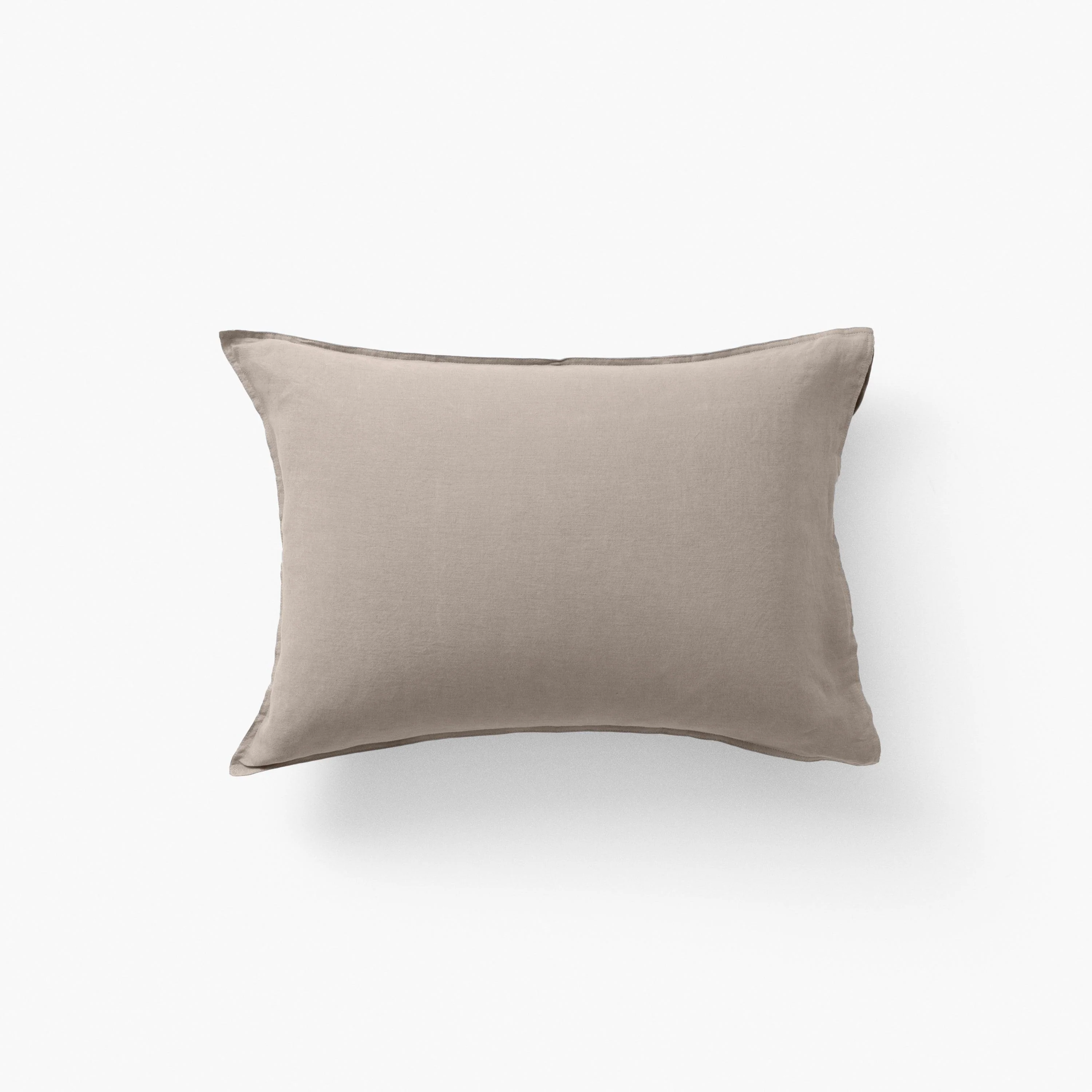 Songe Rectangular Linen Pillowcase - Beige