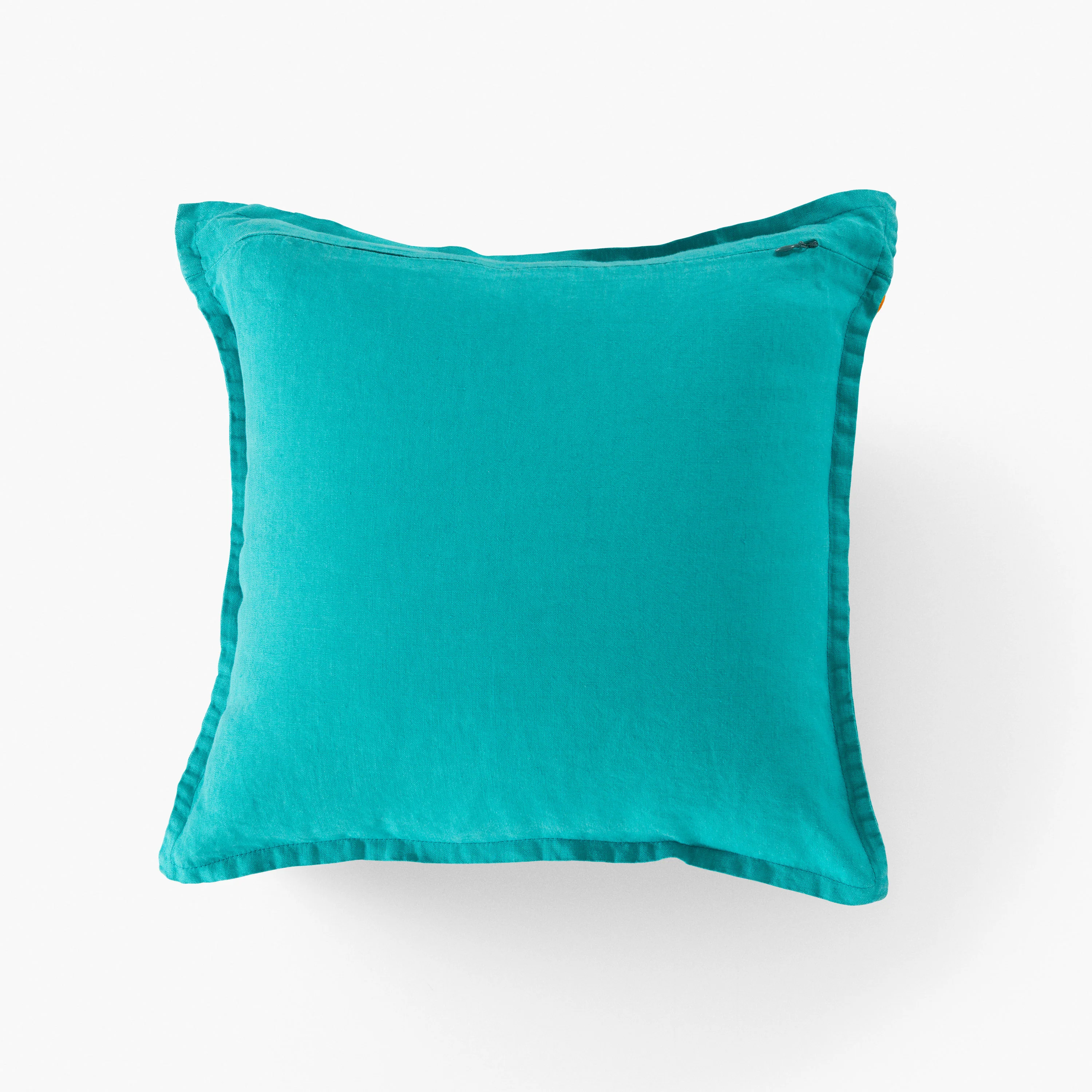 Songe Mint Washed Linen Cushion Cover - Image 2
