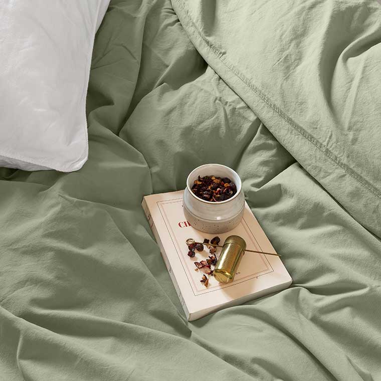 Souffle Duvet Cover Set - Sage - Image 2