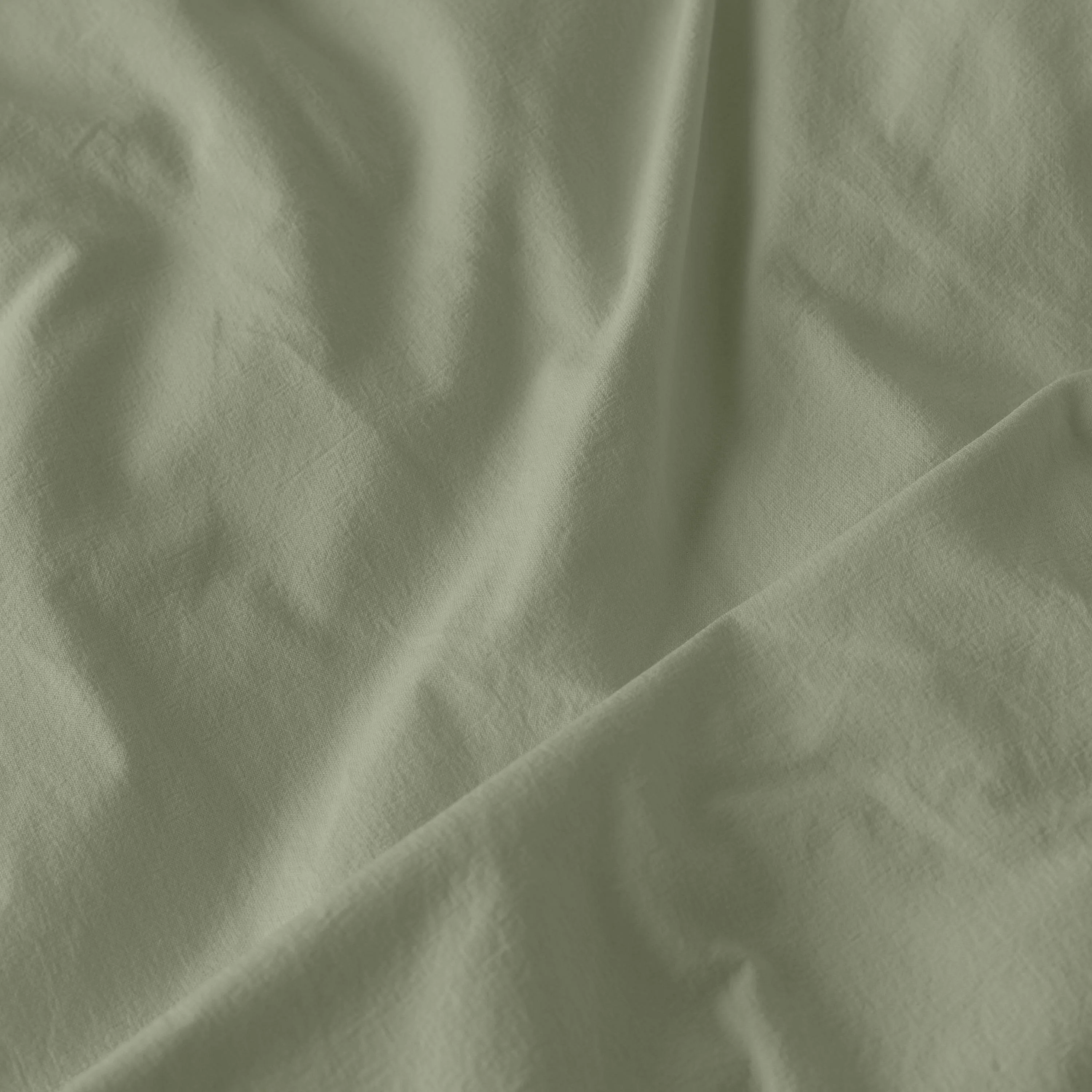 Souffle Organic Cotton Duvet Cover - Sage - Image 6