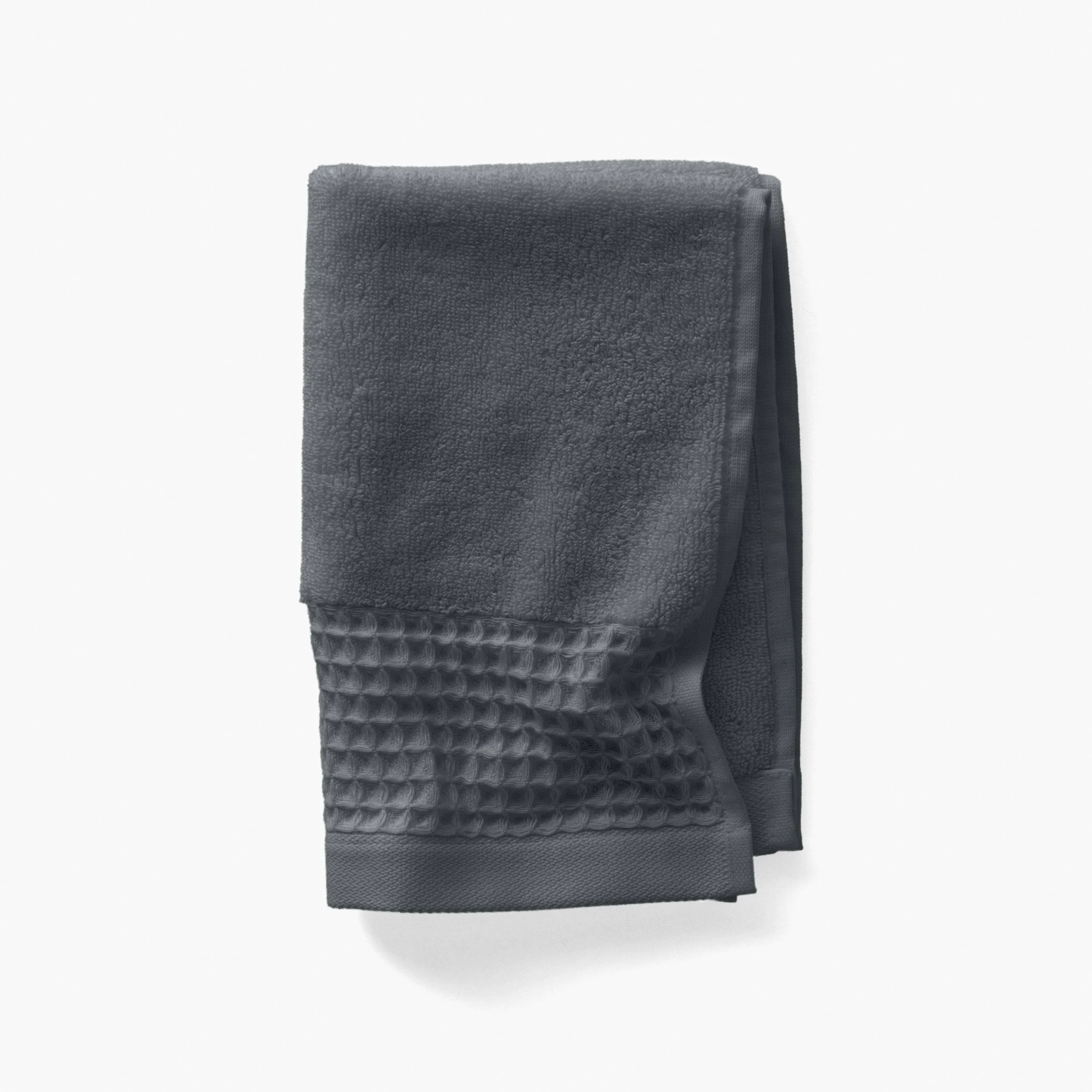Source Organic Cotton Guest Towel - Charcoal - Image 2