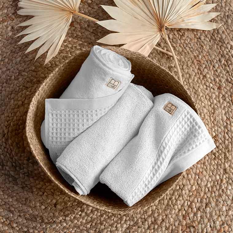 Source Organic Cotton Bath Towel - White - Image 6