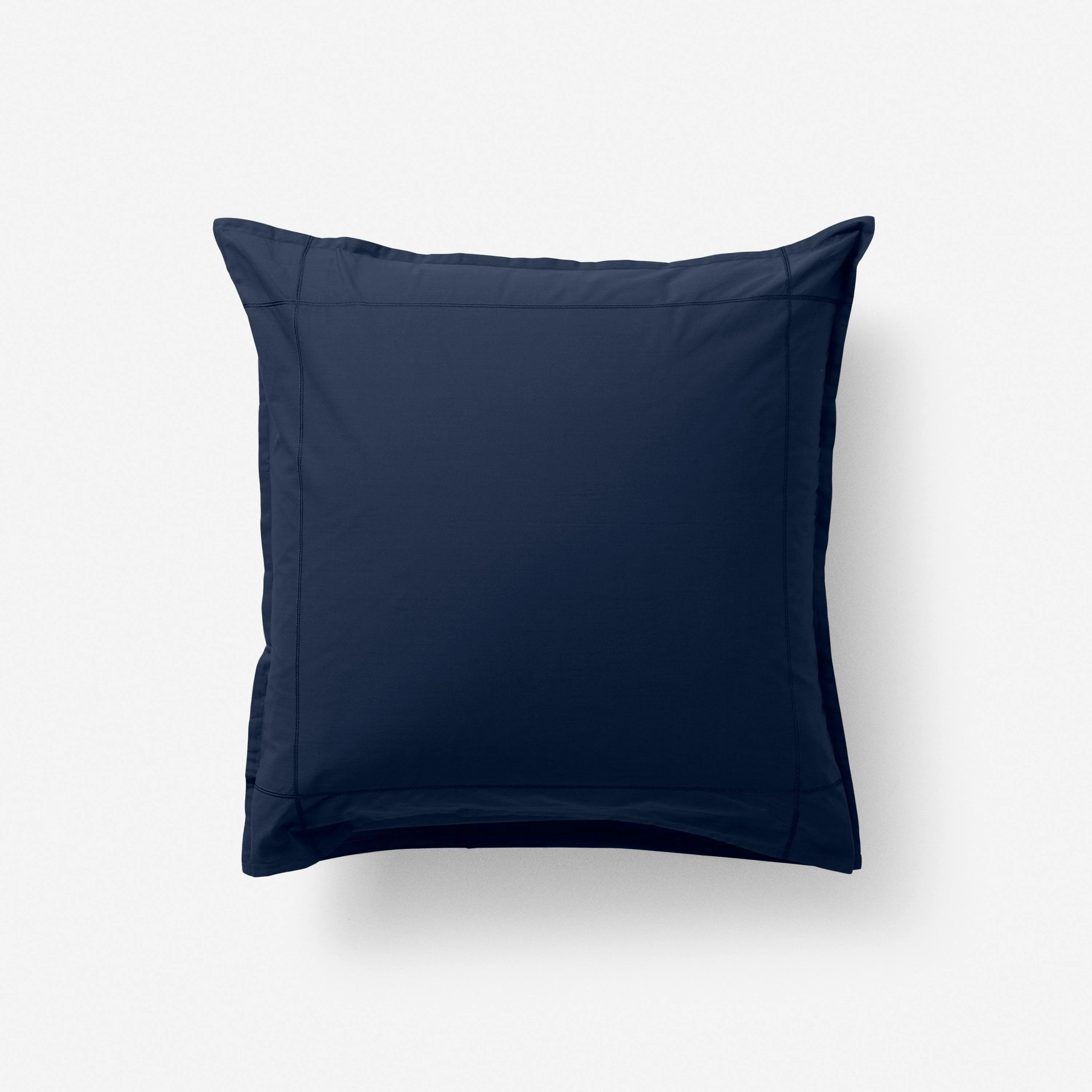 Neo Square Cotton Percale Pillowcase - Navy