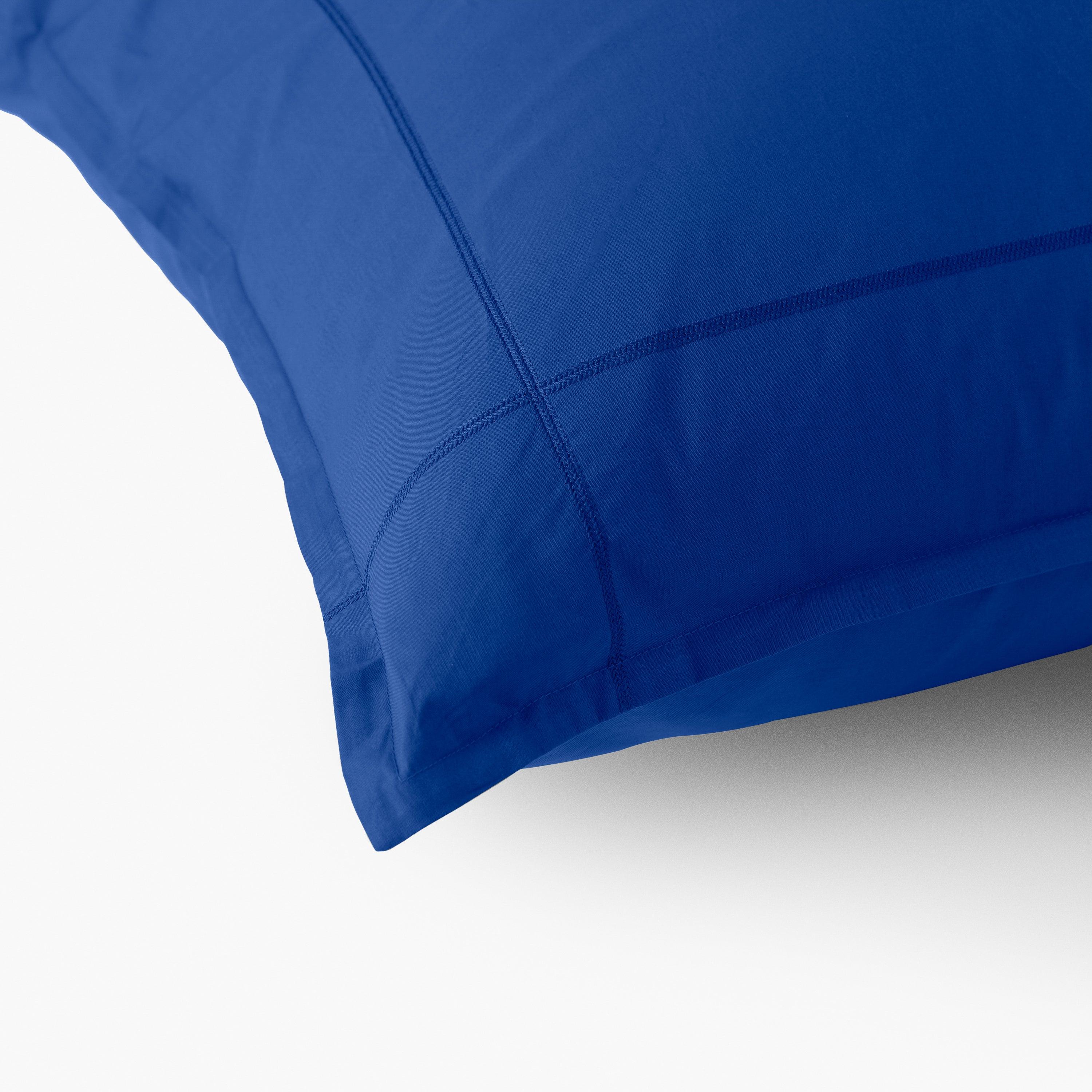 Neo Square Cotton Percale Pillowcase - Ultramarine - Image 3