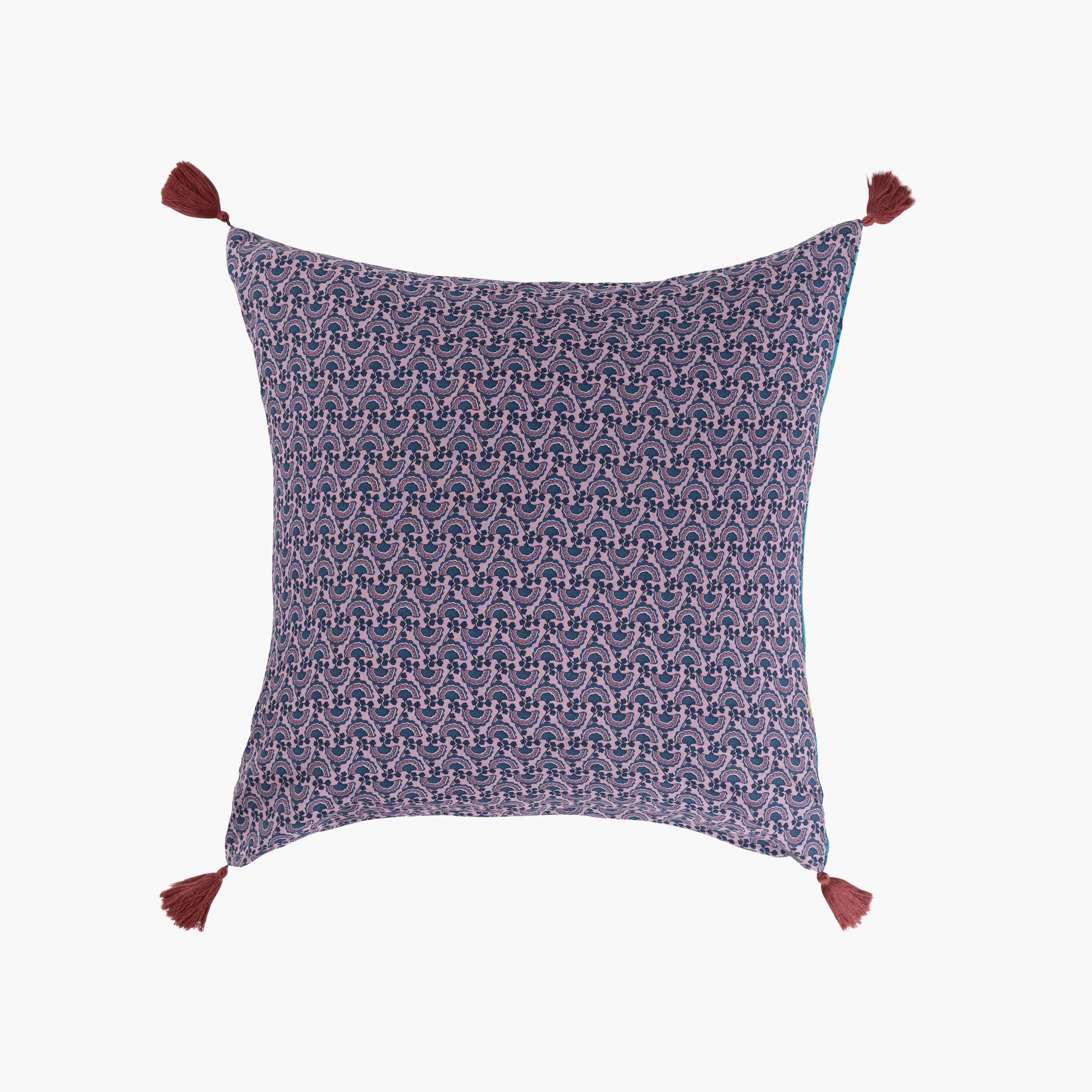 Square Pillowcase in Cotton and Linen Bombay - Image 2
