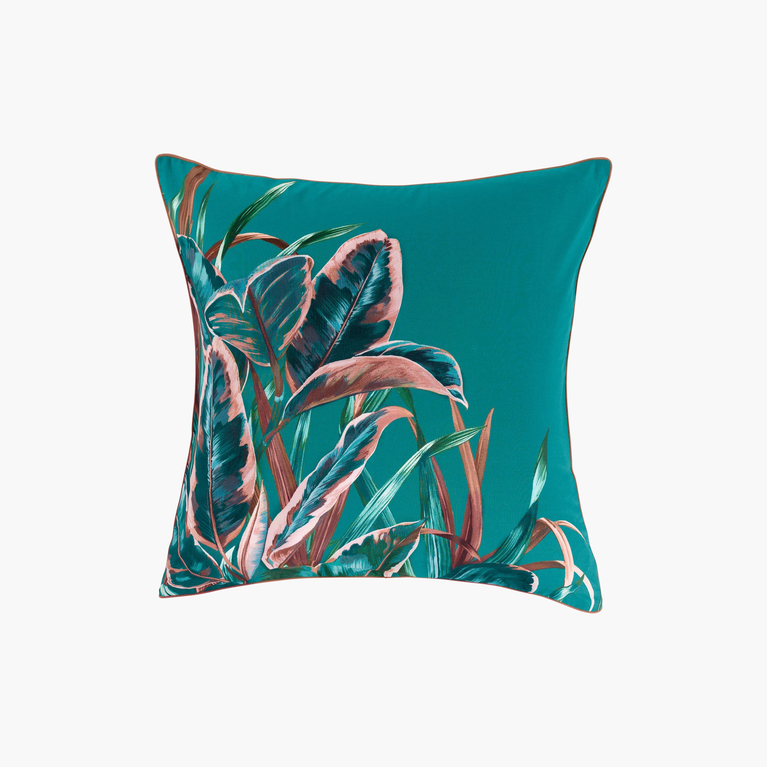 Square Pillowcase in Cotton Percale Calathéa