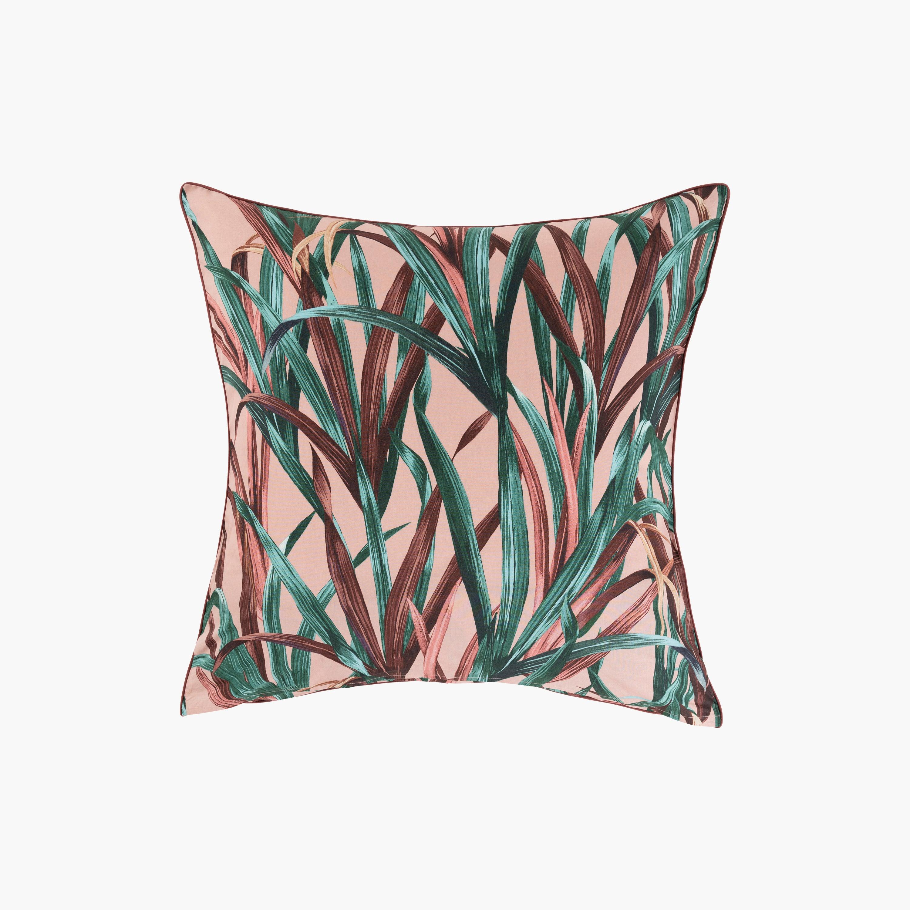 Square Pillowcase in Cotton Percale Calathéa - Image 2