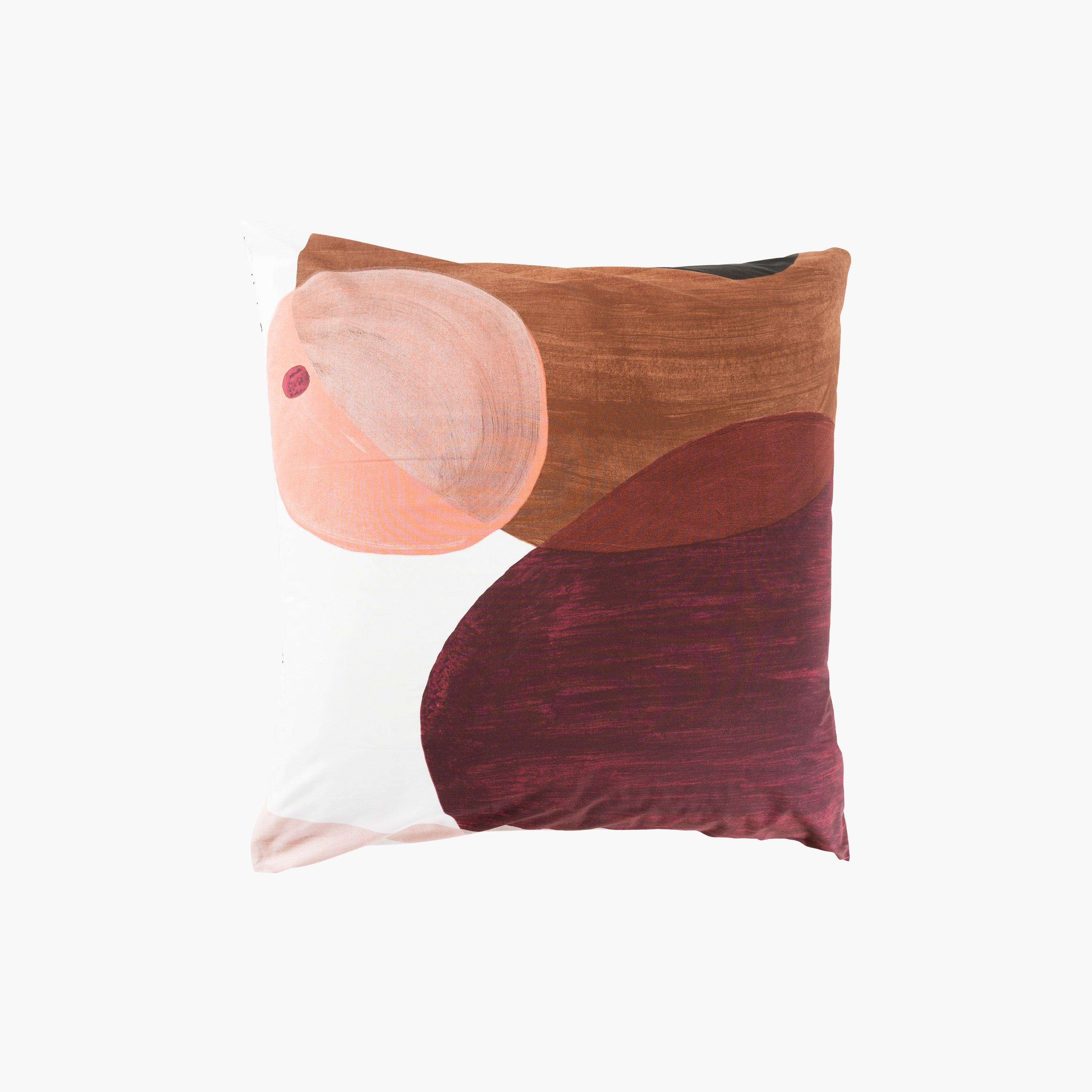 Square Pillowcase in Cotton Percale Callipyge - Image 2