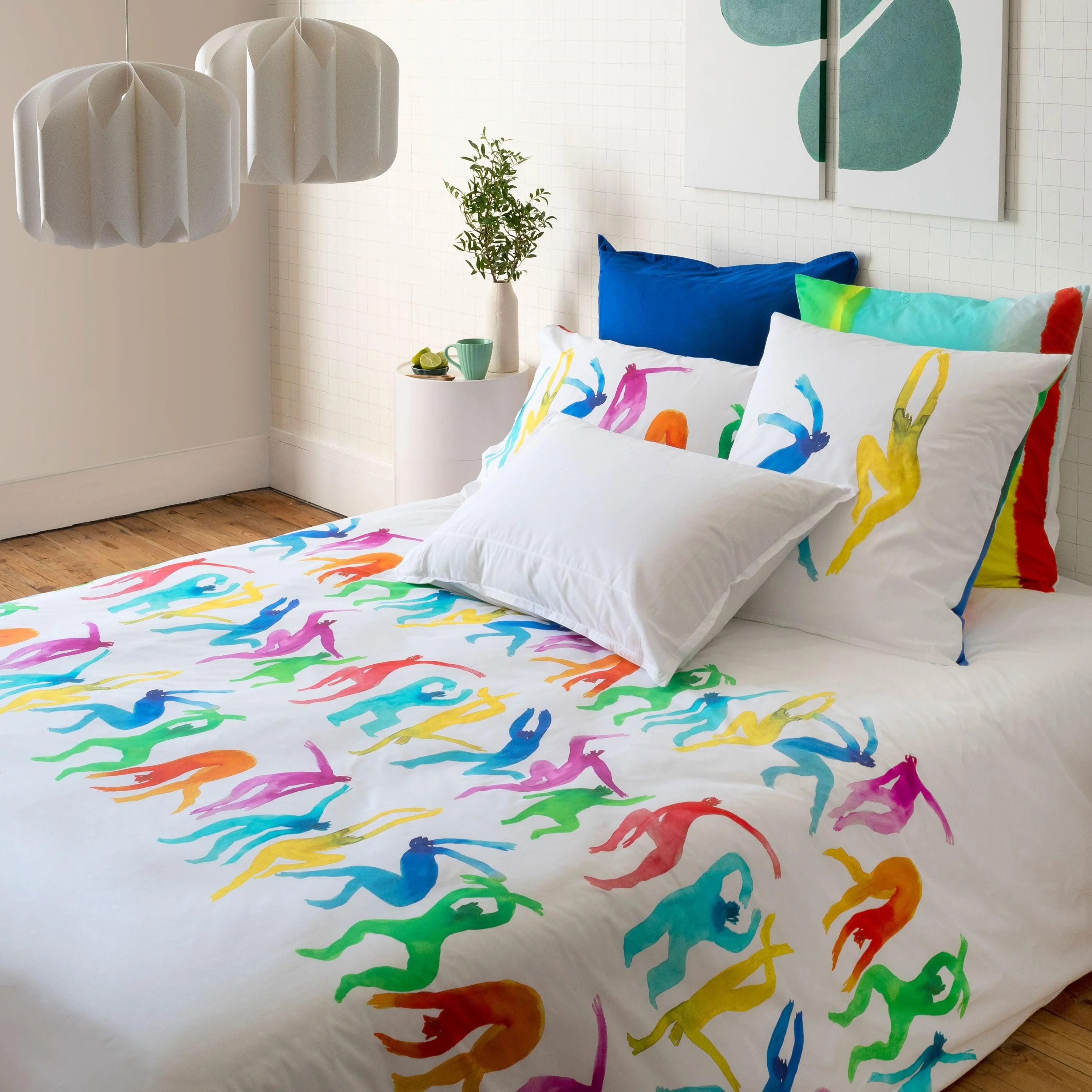 Square Pillowcase in Cotton Percale Capoeira - Image 4