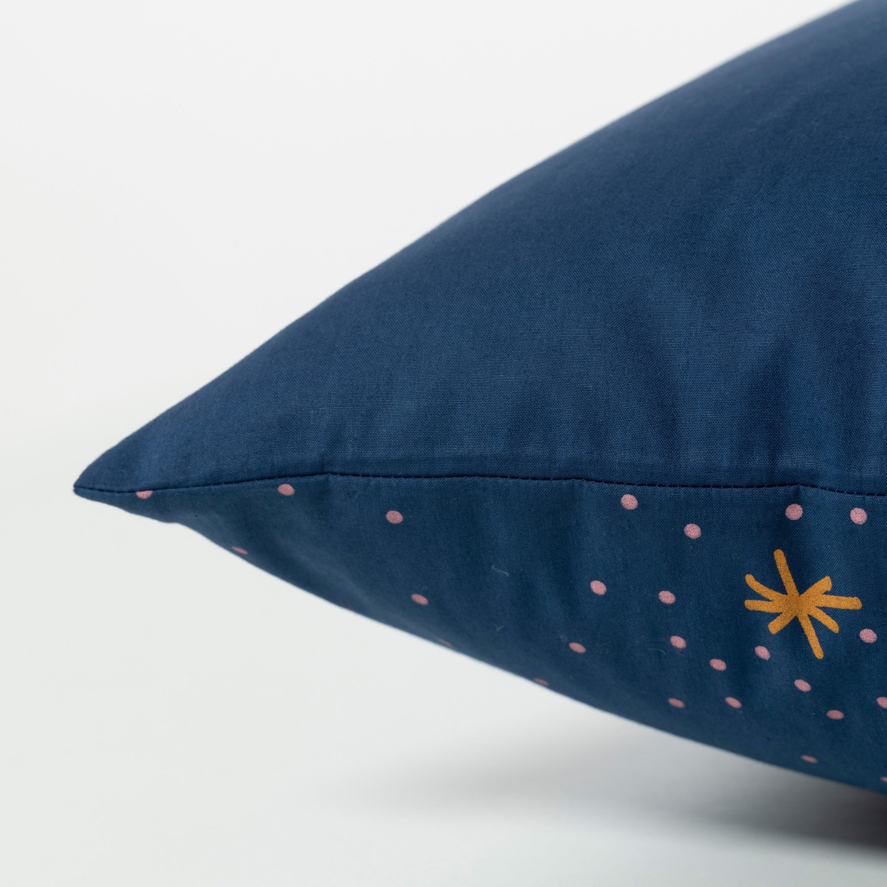 Square Pillowcase in Cotton Percale Célestes - Image 3
